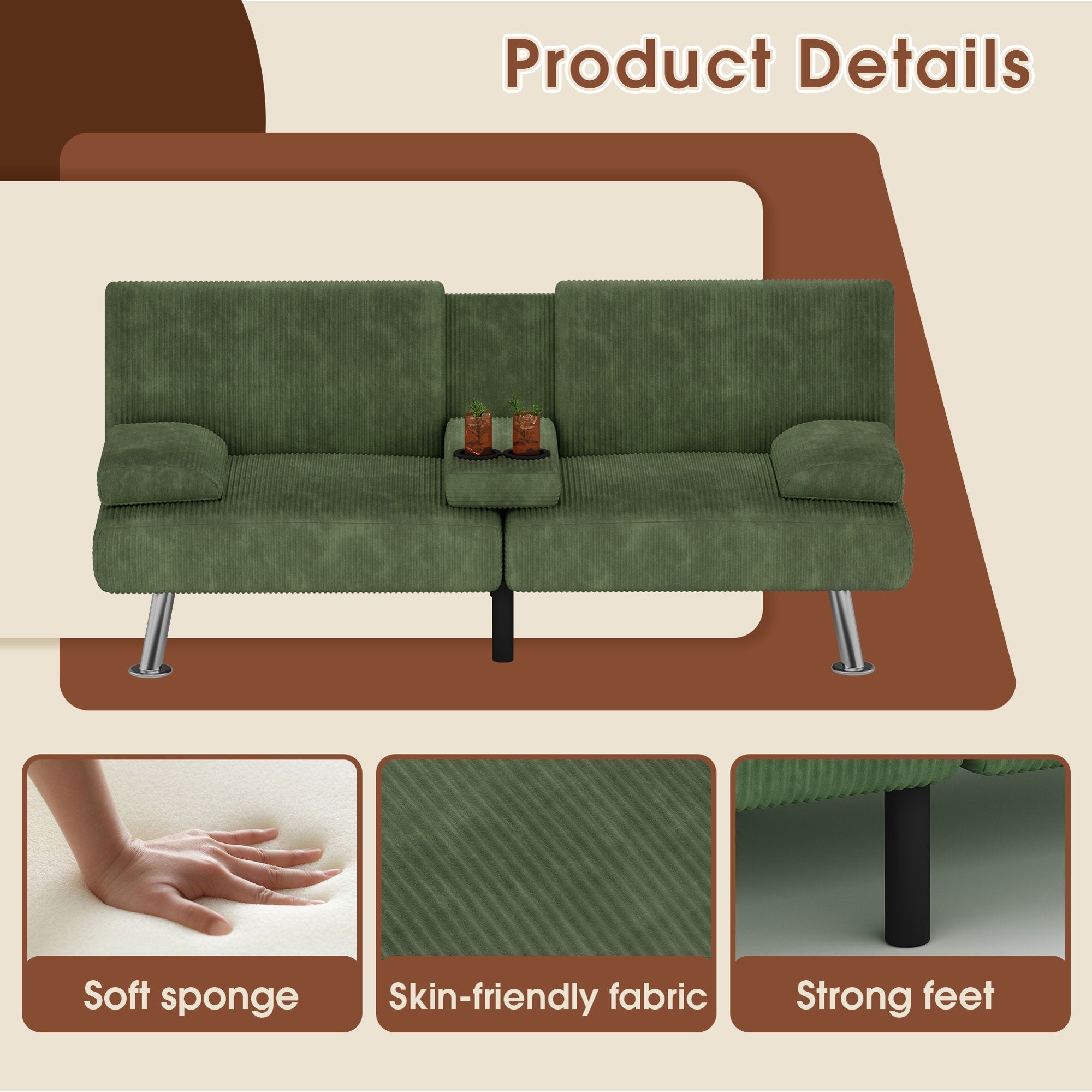 homall-schlafsofa-beige-verstellbar-stauraum-getr-nkehalter image 6