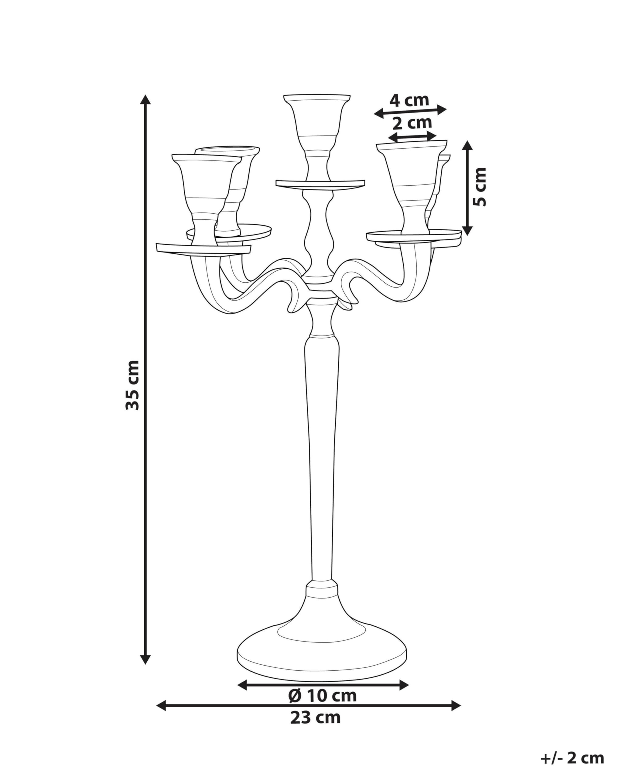 beliani-petra-kerzenst-nder-aluminium-silber-5-armig image 3