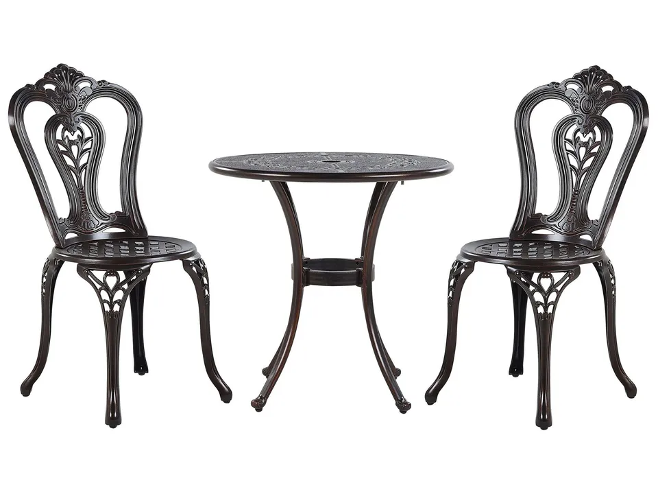 beliani-bovino-bistro-set-aluminium-braun-tisch-2-st-hle-vintage image 1