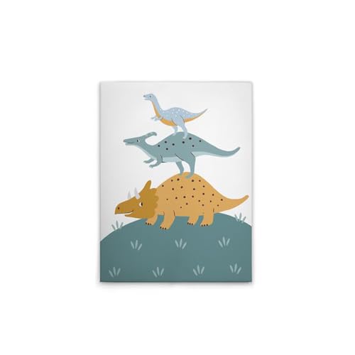 a-s-cr-ation-leinwandbild-dinosaurier-beige-blau-30x40-cm-dd129448 image 2