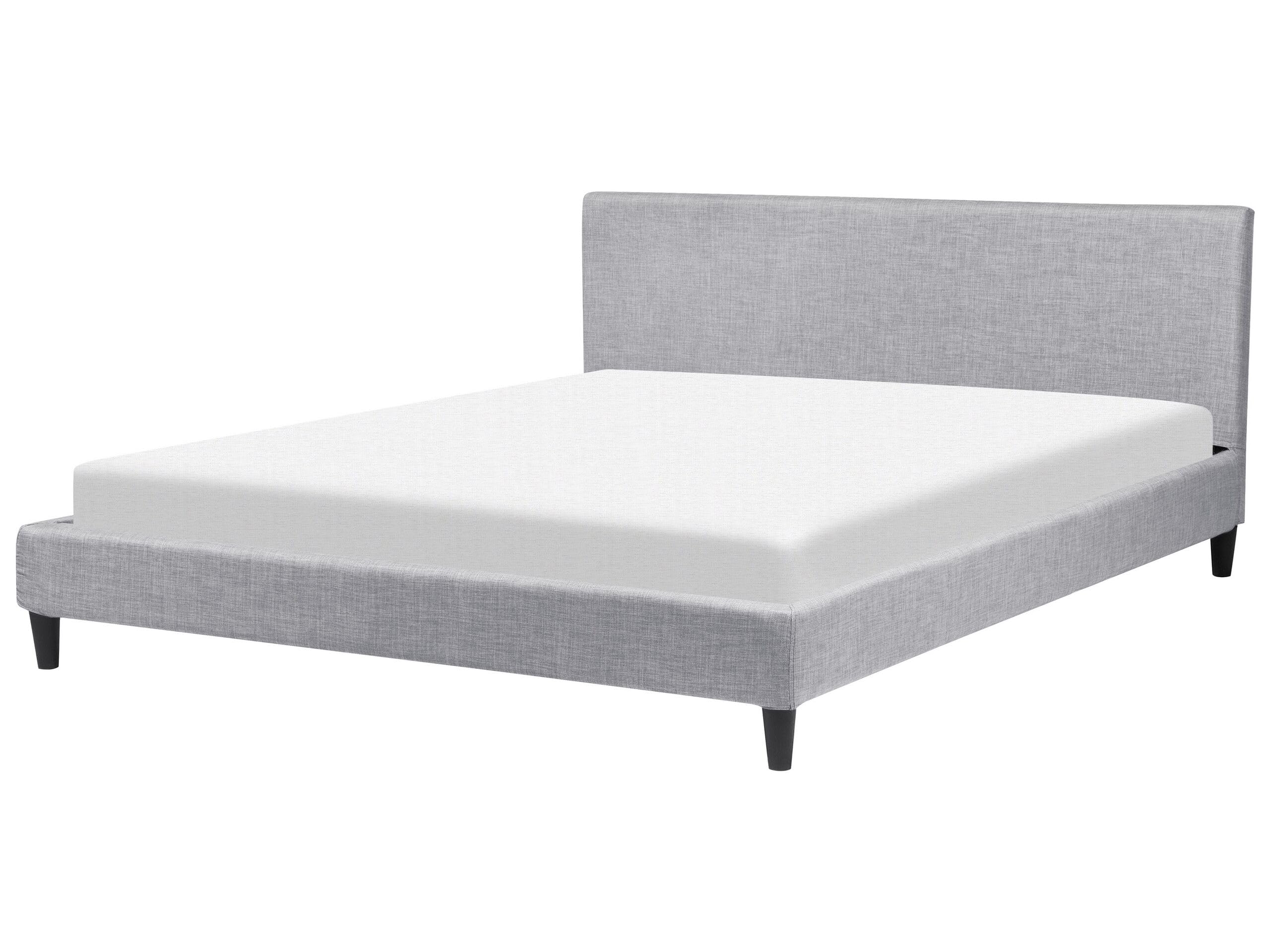 beliani-fitou-doppelbett-180x200-grau-leinenoptik image 1