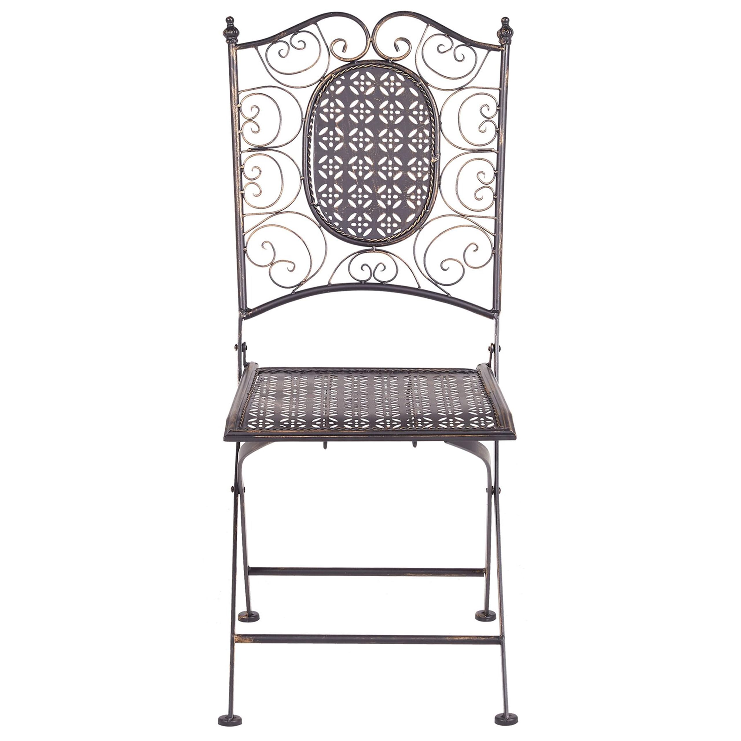 beliani-bormio-bistro-set-eisen-2-sitzer-klappbar-schwarz image 6