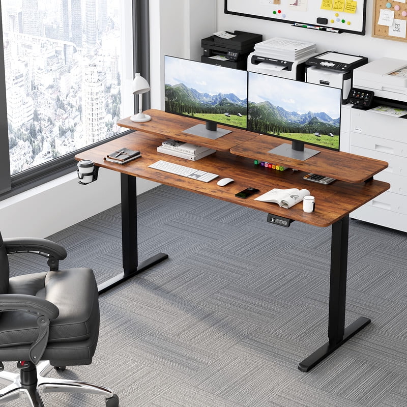 homall-standing-desk-schreibtisch-schwarz-160-cm-elektrisch-2 image 2