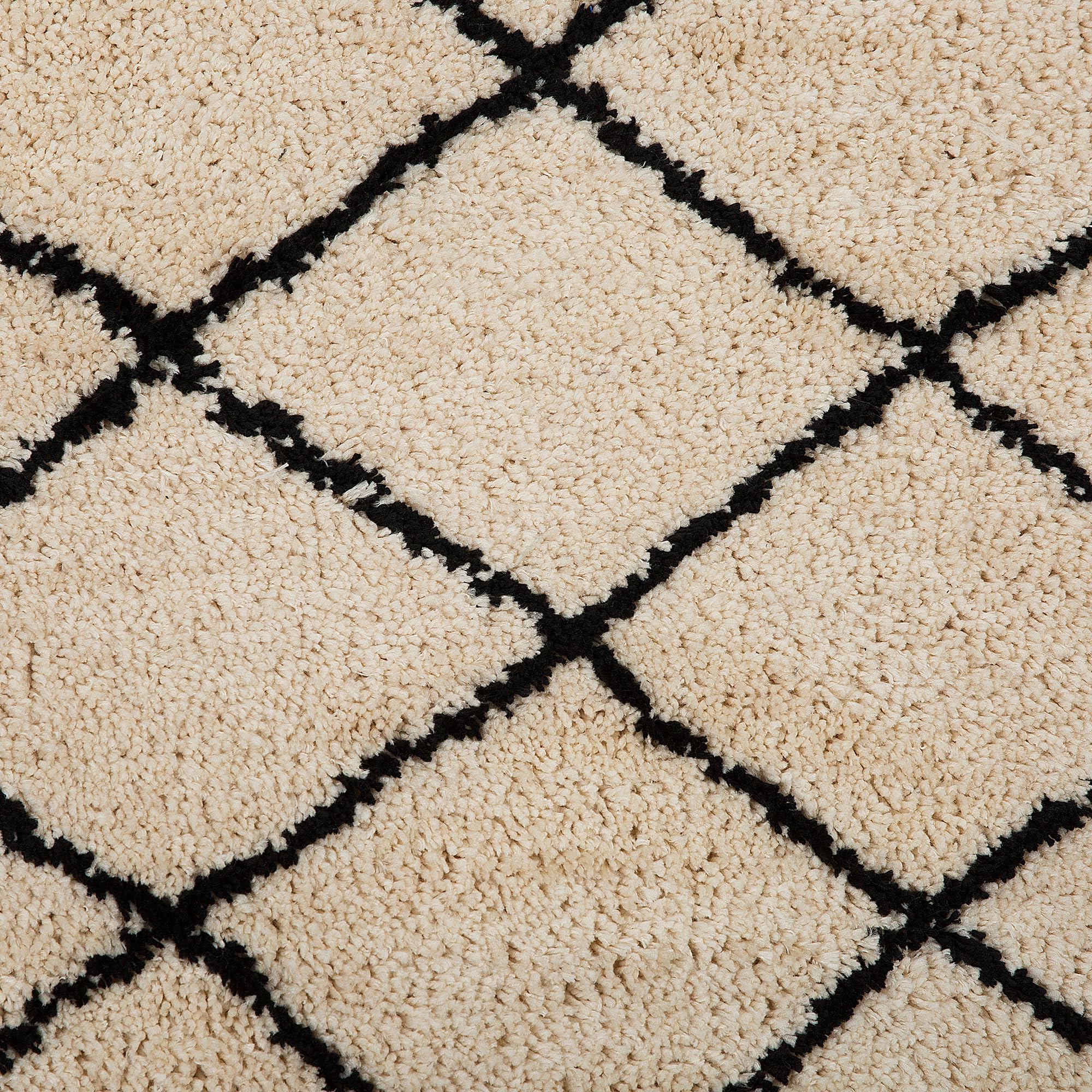 beliani-midyat-teppich-200x200-cm-beige-schwarz-karo image 6