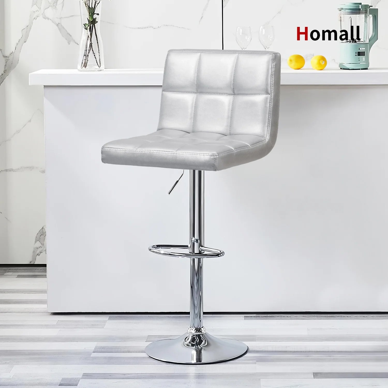 homall-bar-stool-barhocker-leder-2er-set-schwarz-h-henverstellbar image 2