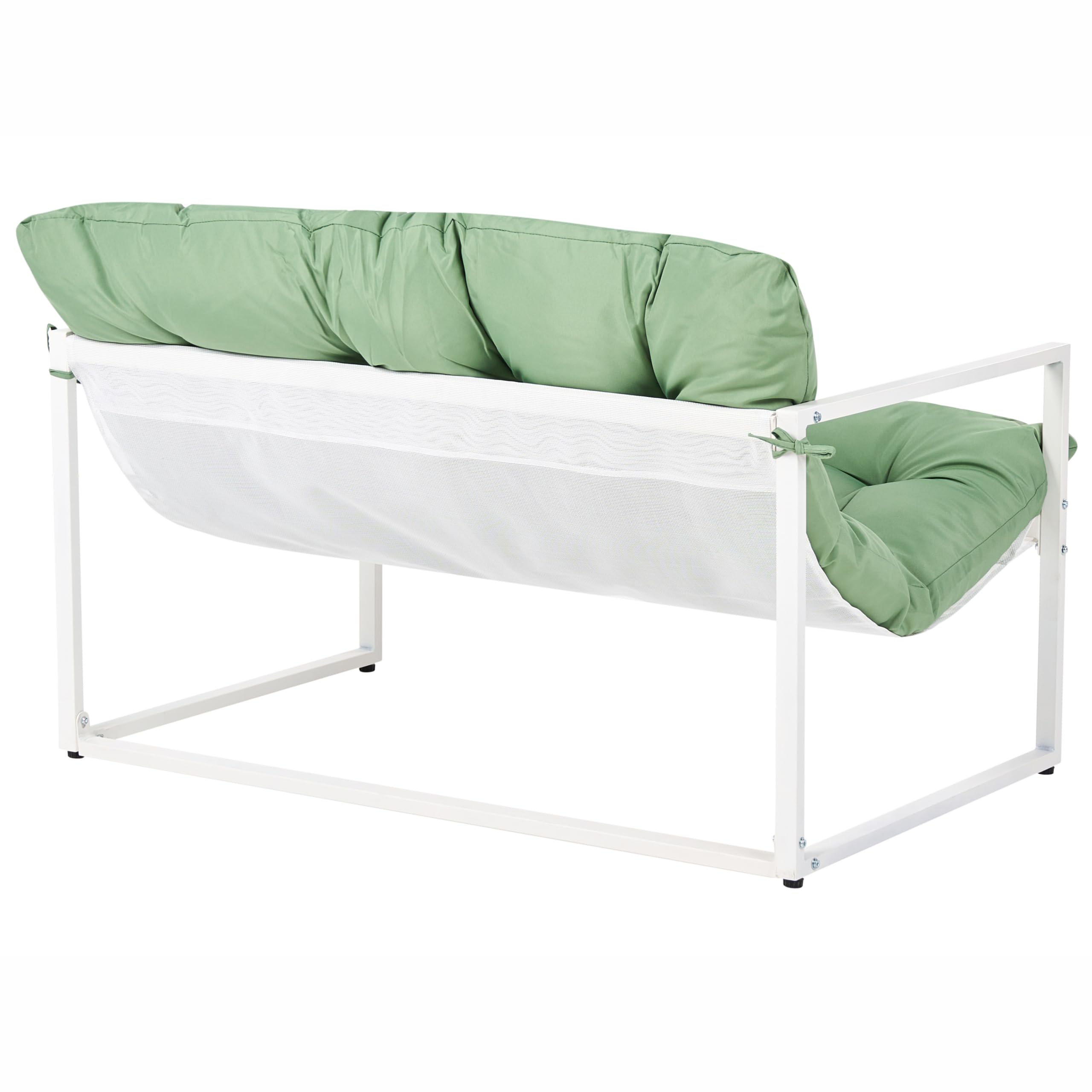 beliani-garda-gartenlounge-4-sitzer-stahl-gr-n-wei-mit-tisch image 7
