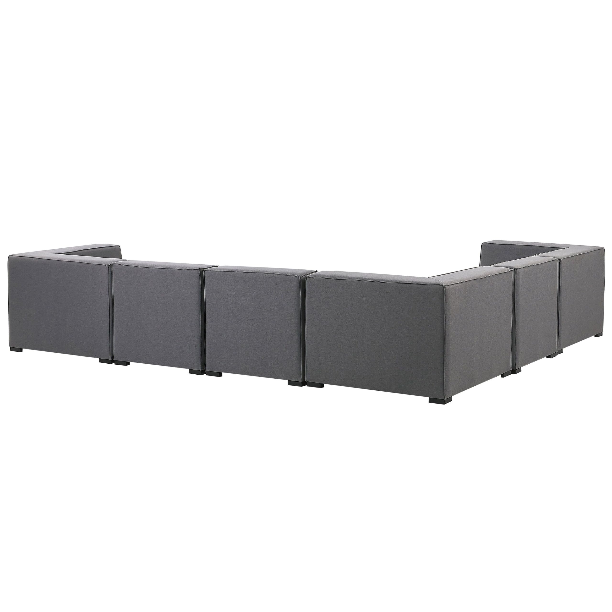 beliani-arezzo-lounge-set-7-teilig-grau-rechtsseitig-outdoor image 7
