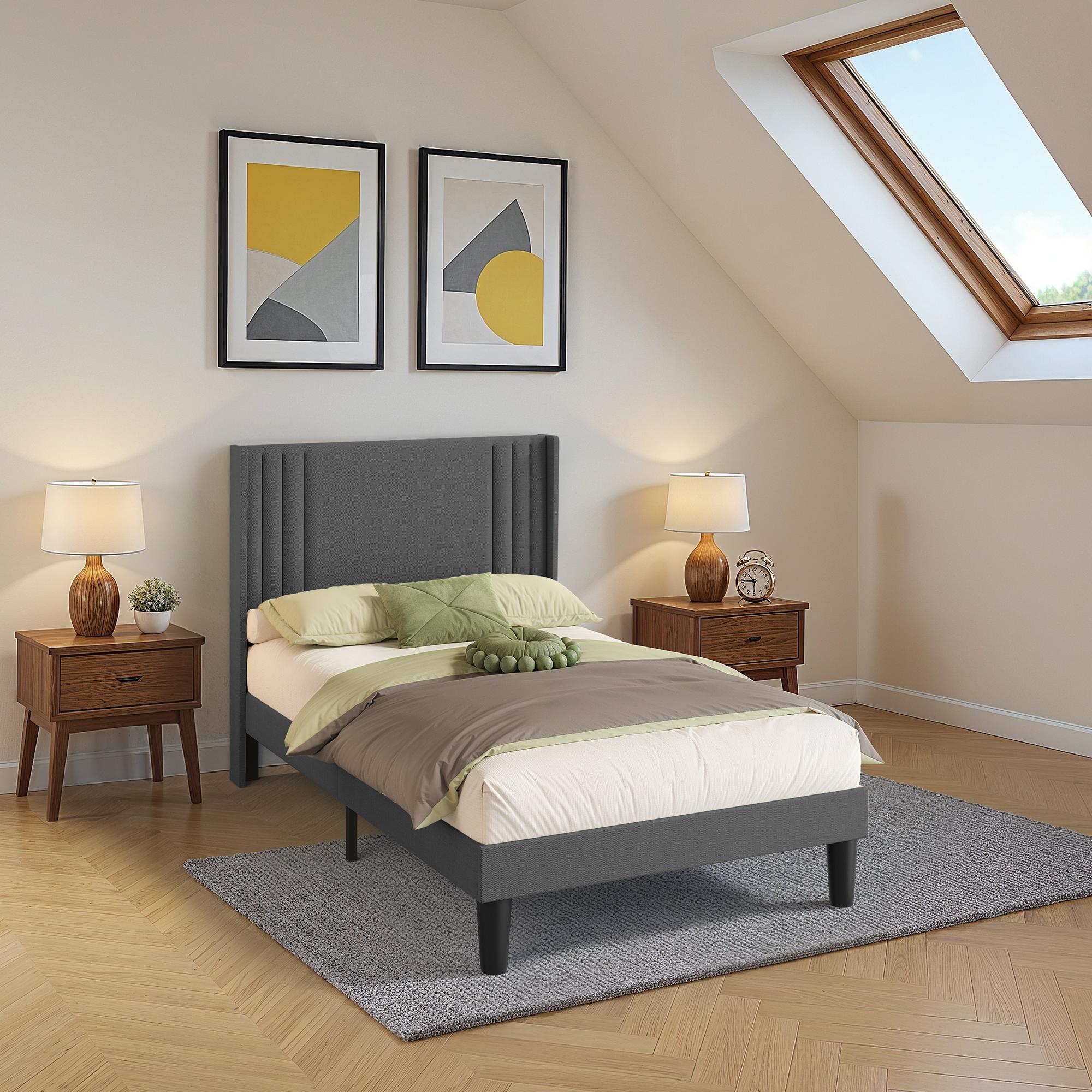 bealife-bf45-doppelbett-120x200-dunkelgrau-mit-lattenrost image 7