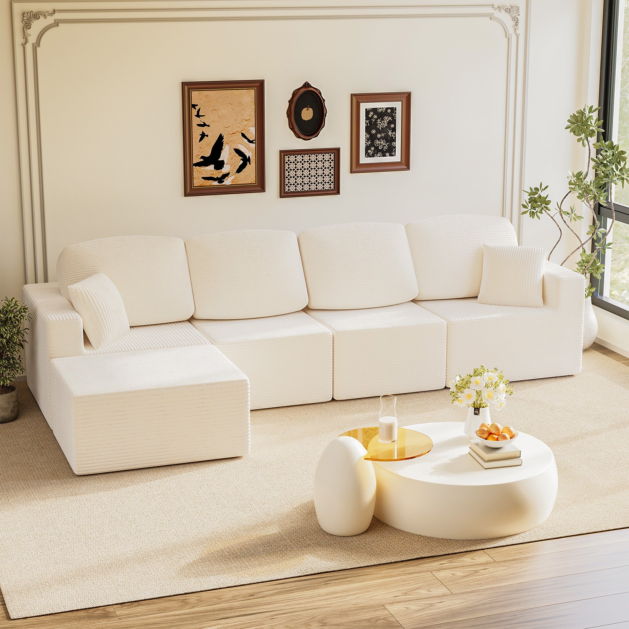 homall-sofa-modular-ecksofa-l-form-grau-cord-tief image 7