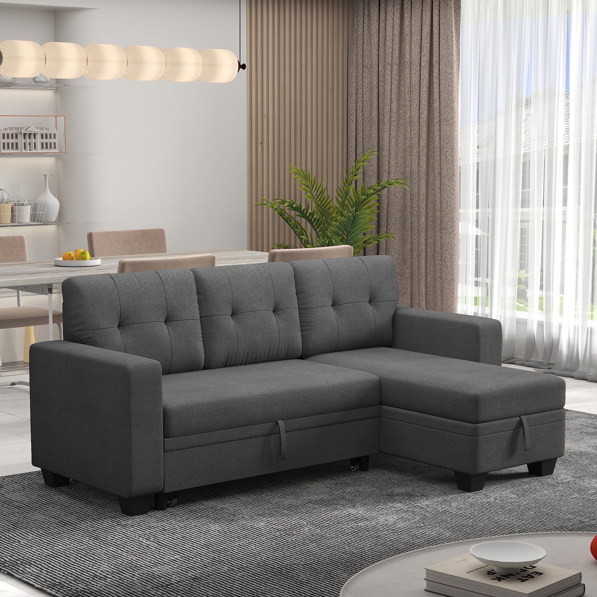 homall-recliner-79-zoll-schlafsofa-ecksofa-dunkelgrau-stauraum image 3