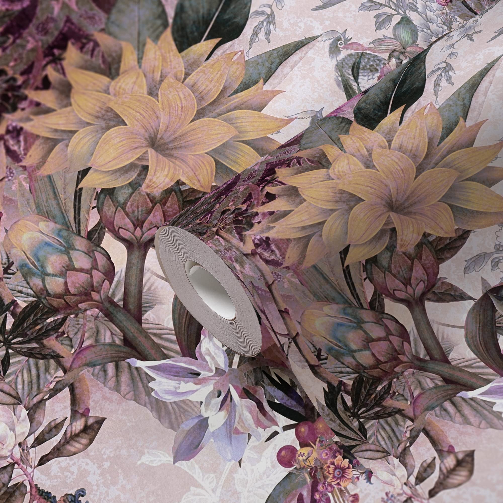 a-s-cr-ation-tapeten-381775-vliestapete-blumen-lila-10-05m image 1