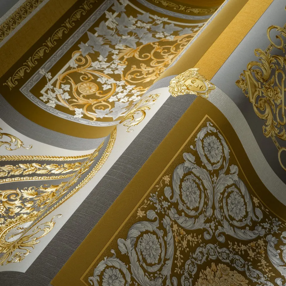 a-s-cr-ation-versace-387045-vliestapete-gold-grau-barock-10-05x0-70m image 1