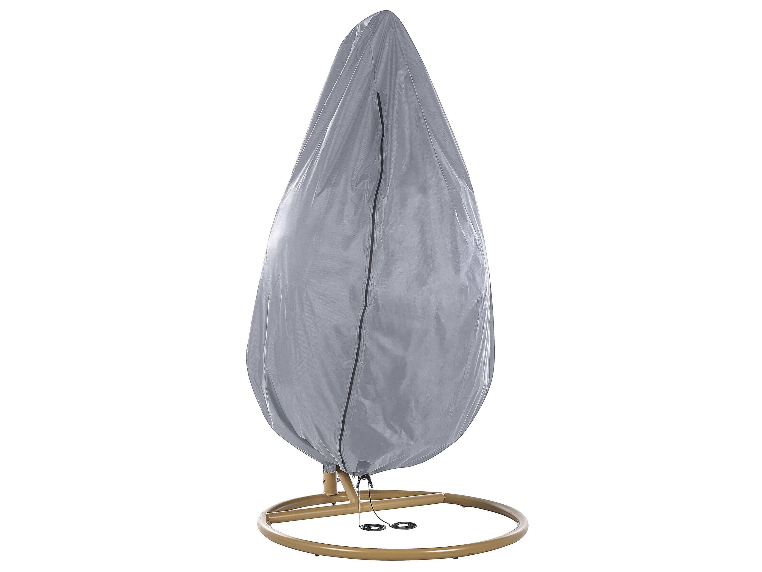 beliani-chuva-regenschutz-h-ngesessel-grau-pvc-200x120-cm image 1