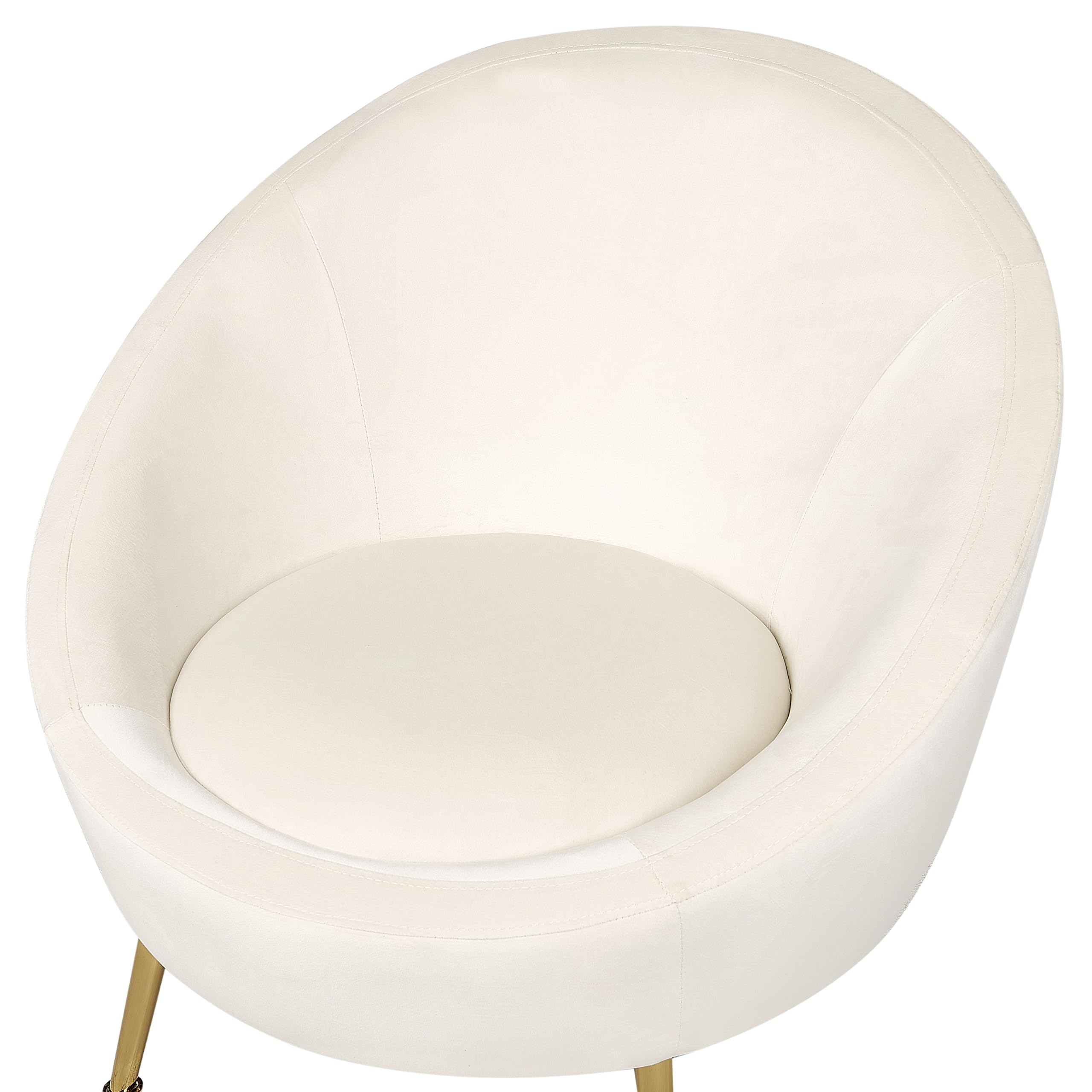 beliani-langa-sessel-samt-cremewei-rund-goldene-beine image 6
