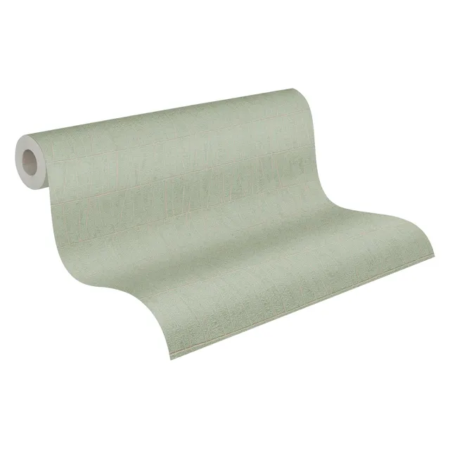 a-s-cr-ation-jade-2-vliestapete-gr-n-gold-linien-395061 image 1