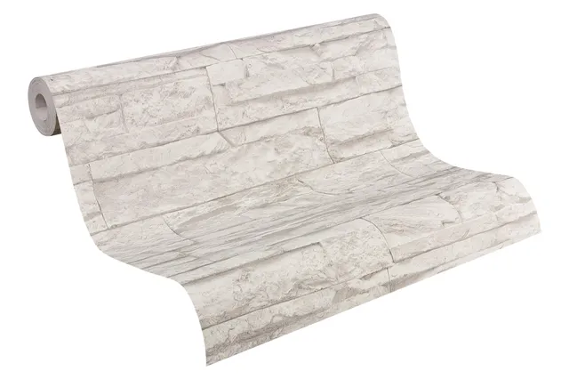 a-s-cr-ation-best-of-wood-and-stone-vliestapete-hellgrau image 1