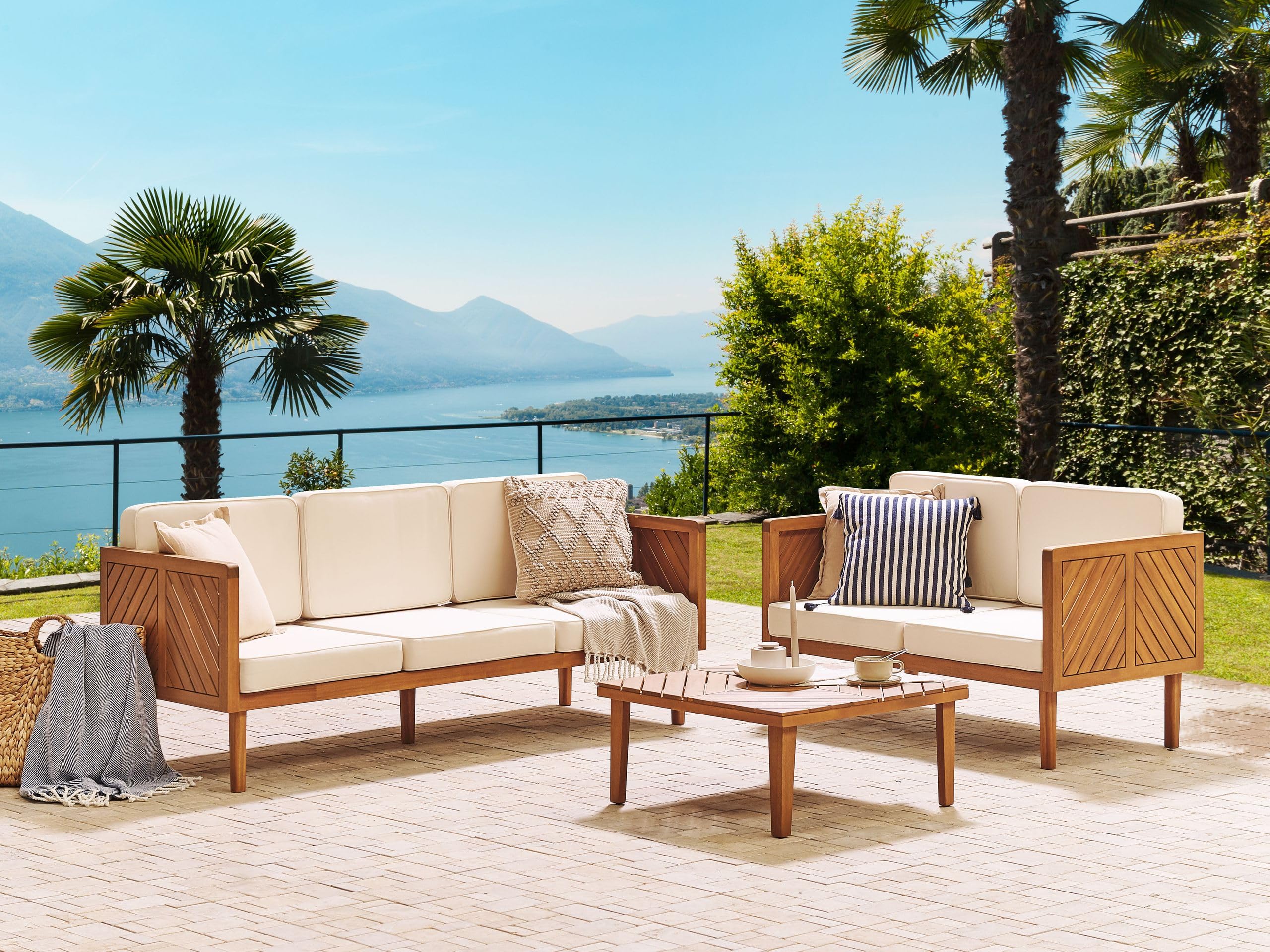beliani-baratti-lounge-set-3-tlg-akazie-beige-5-sitzer image 2
