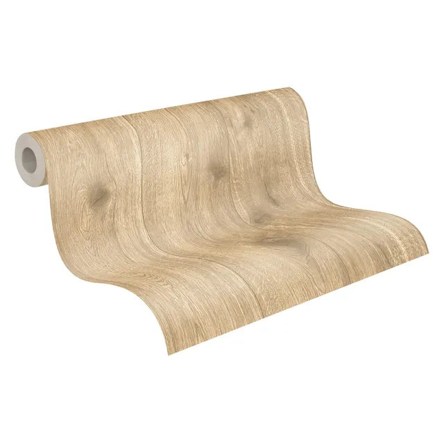 a-s-cr-ation-wood-n-stone-300434-vliestapete-holz-beige-braun image 1