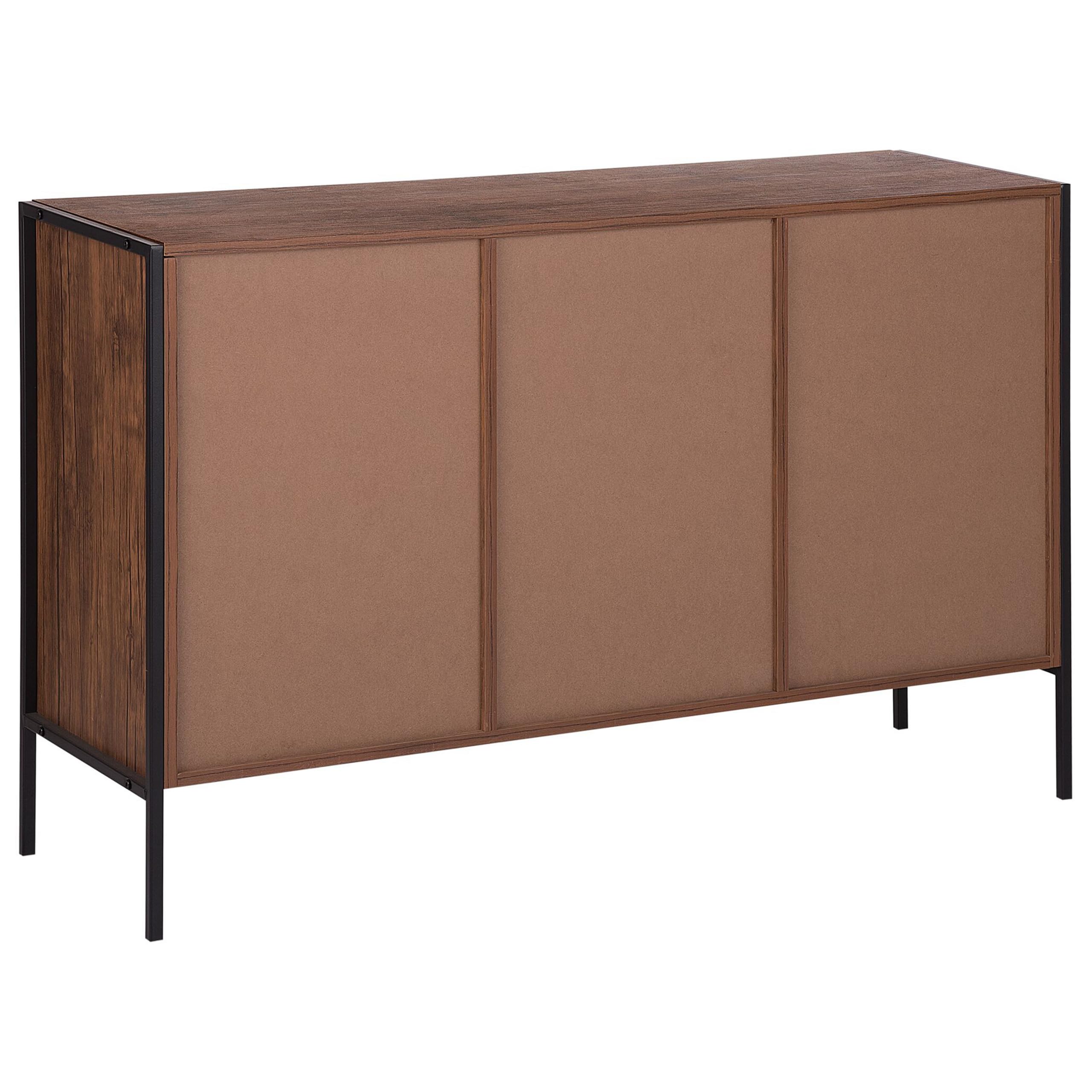 beliani-tifton-sideboard-braun-schwarz-123-cm image 6