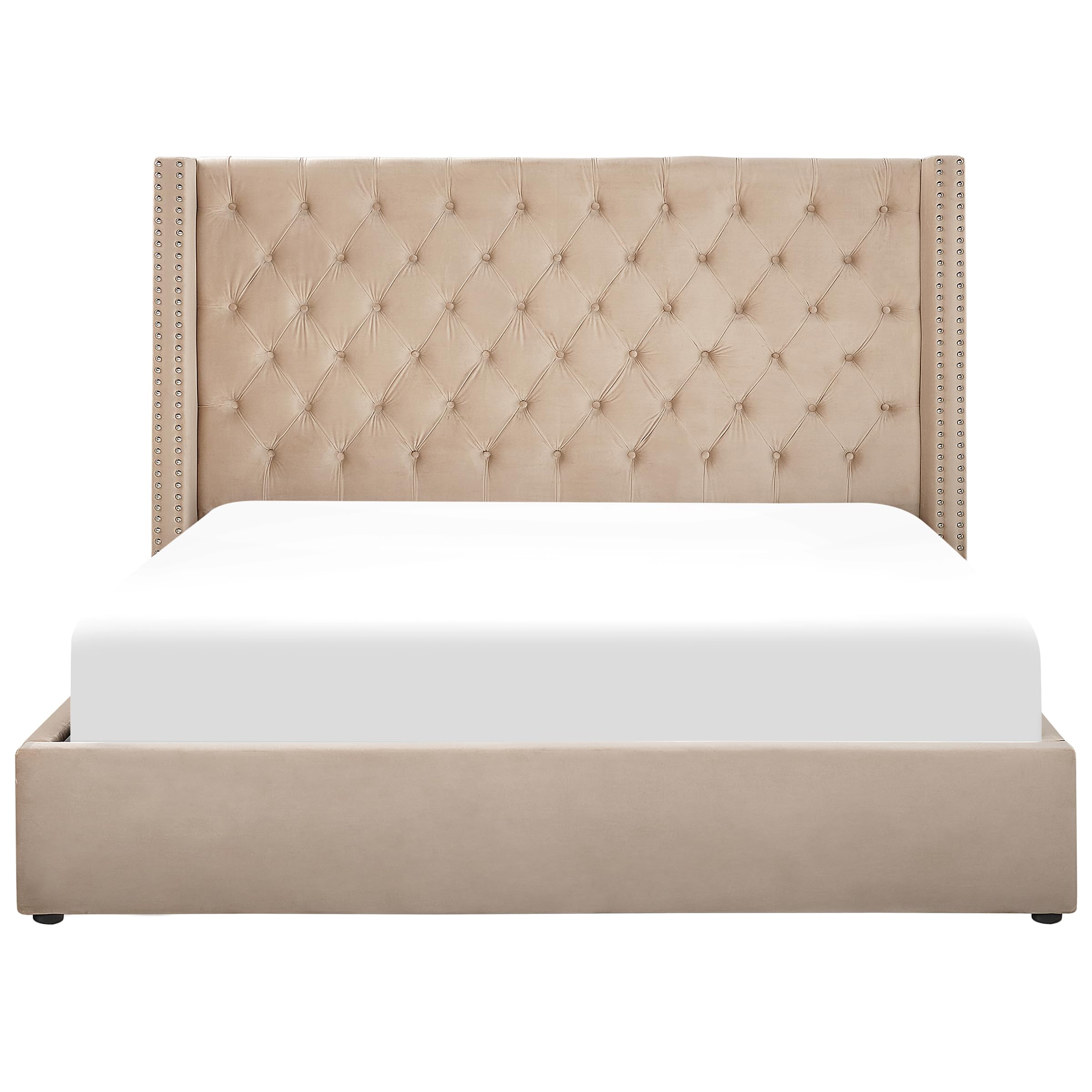 beliani-lubbon-bett-160x200-beige-samt-mit-bettkasten image 4