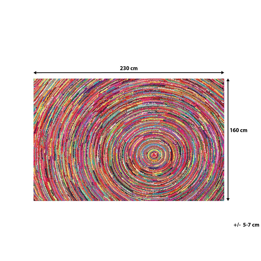 beliani-malatya-teppich-160x230-bunt-spiralmuster-kurzflor image 8