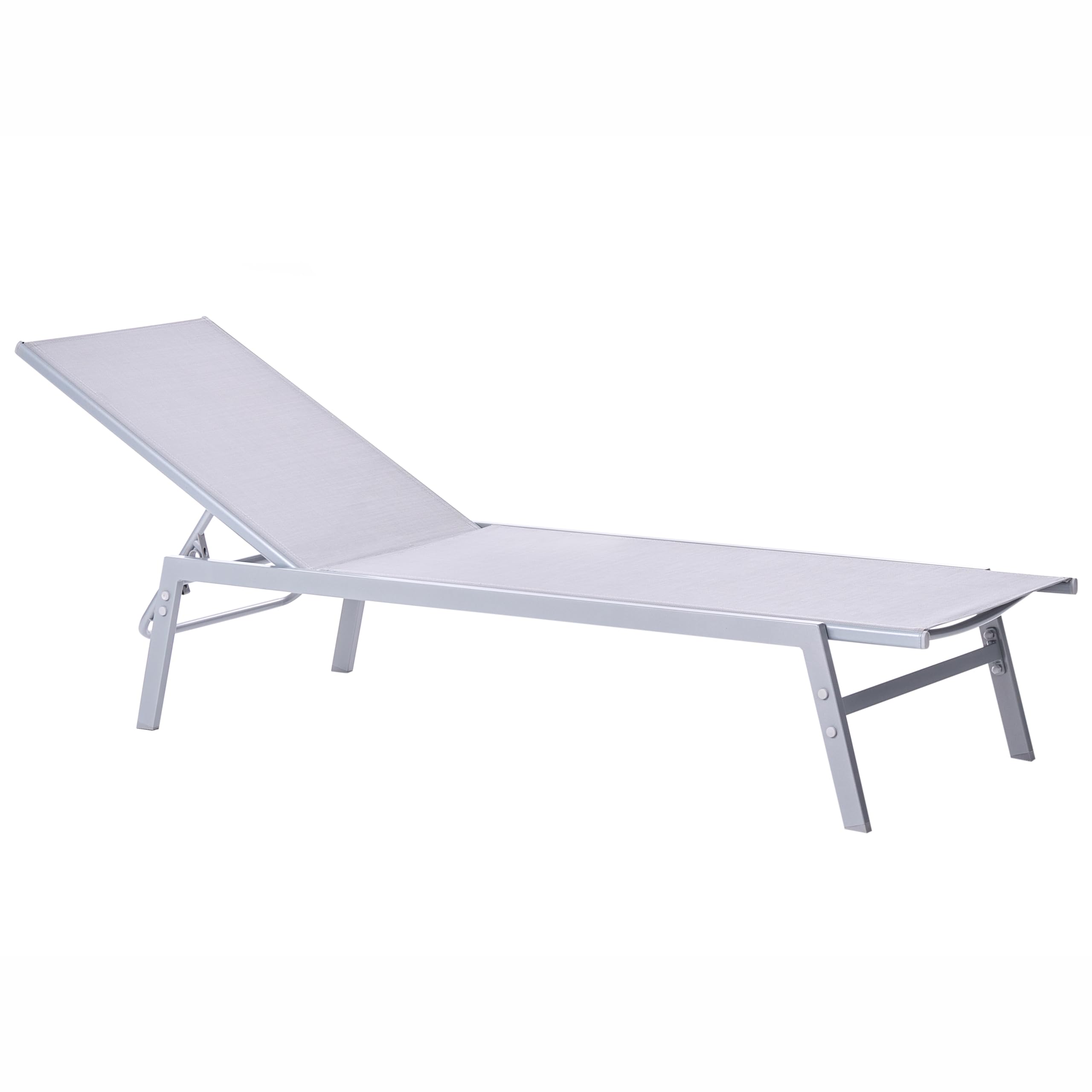 beliani-noli-gartenliege-stahl-mesh-grau-verstellbar-160-kg image 4