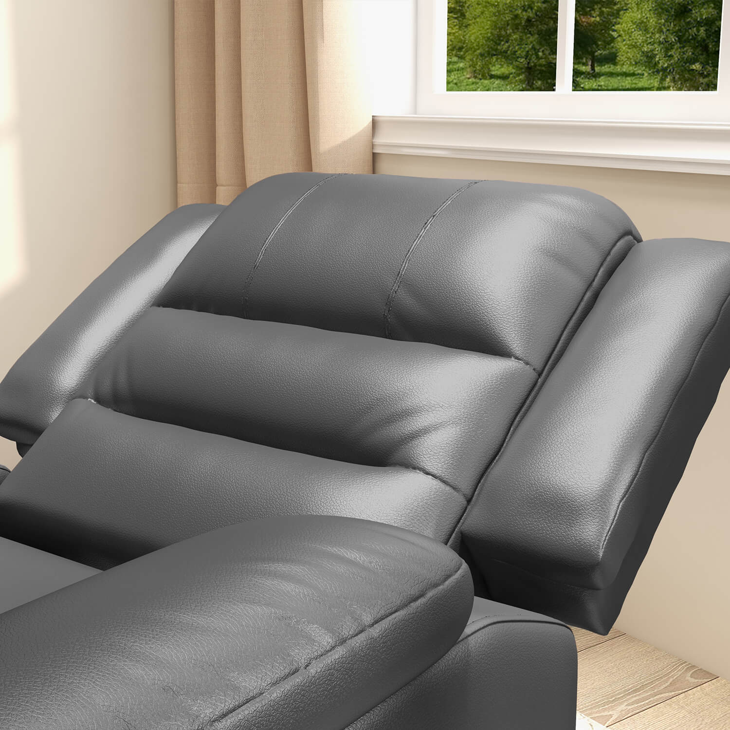 homall-recliner-aufstehsessel-kunstleder-schwarz-mit-massage image 4