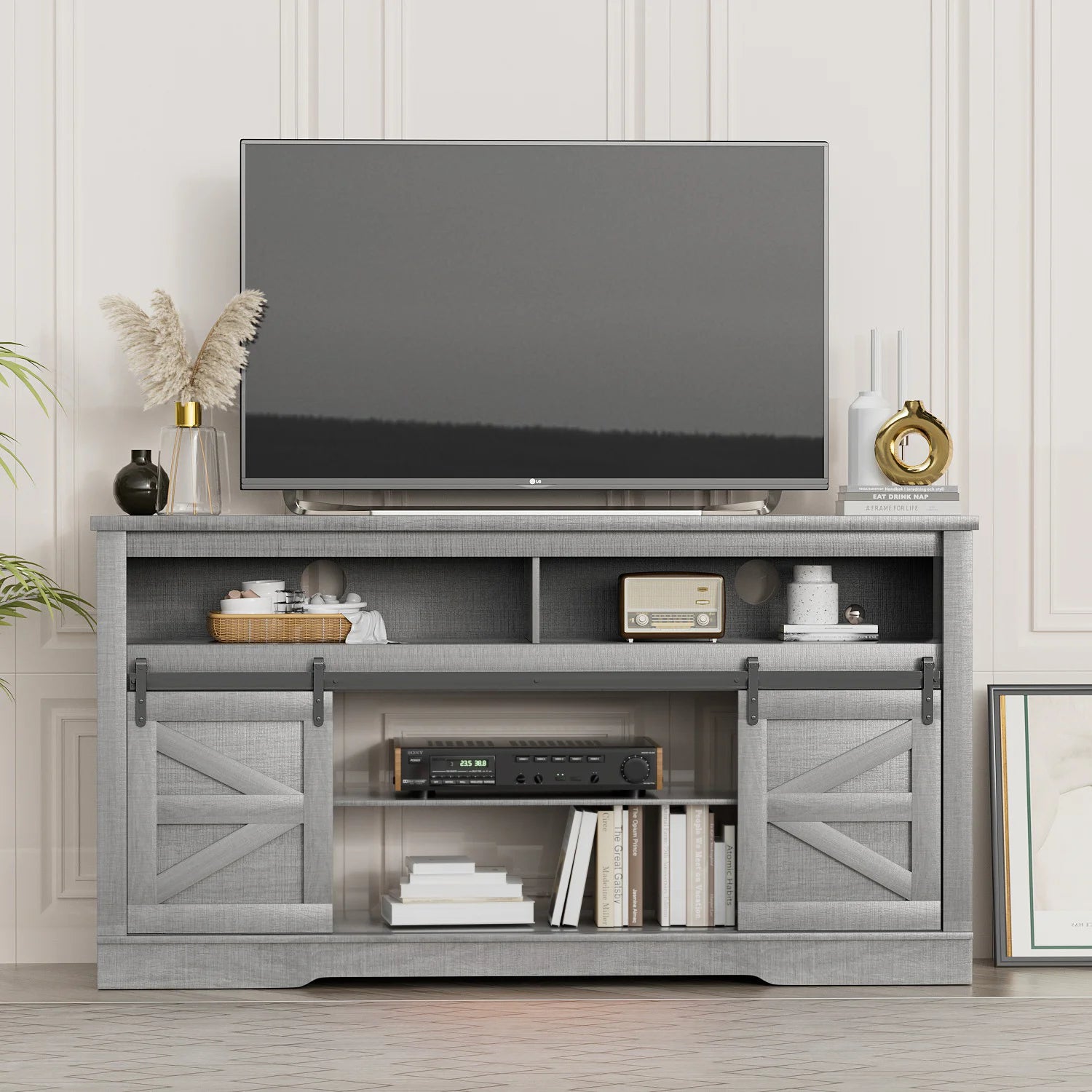 homall-tv-stand-lowboard-wei-65-zoll-mit-kamin image 3