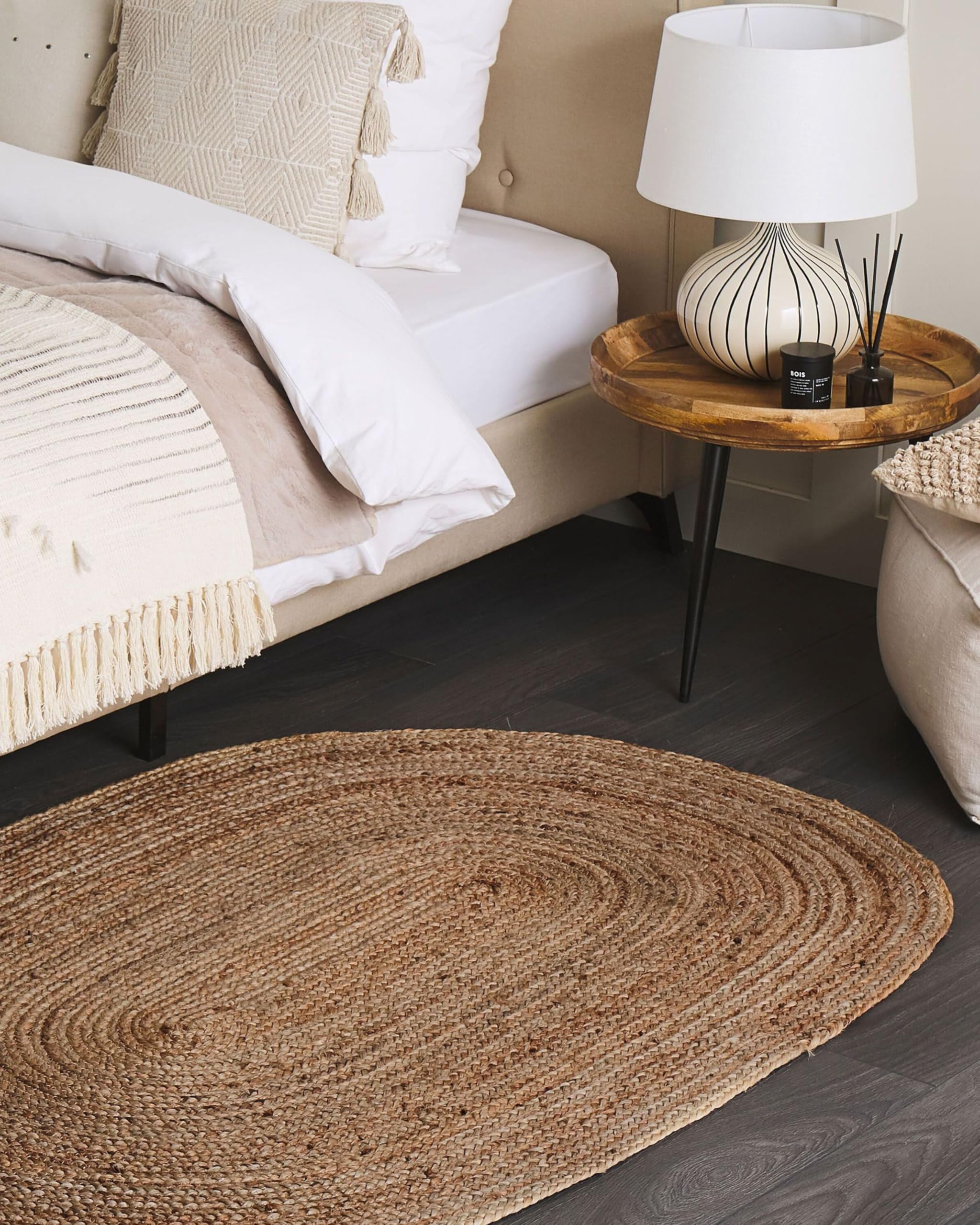 beliani-demirci-teppich-100x150-jute-oval-beige-boho image 2