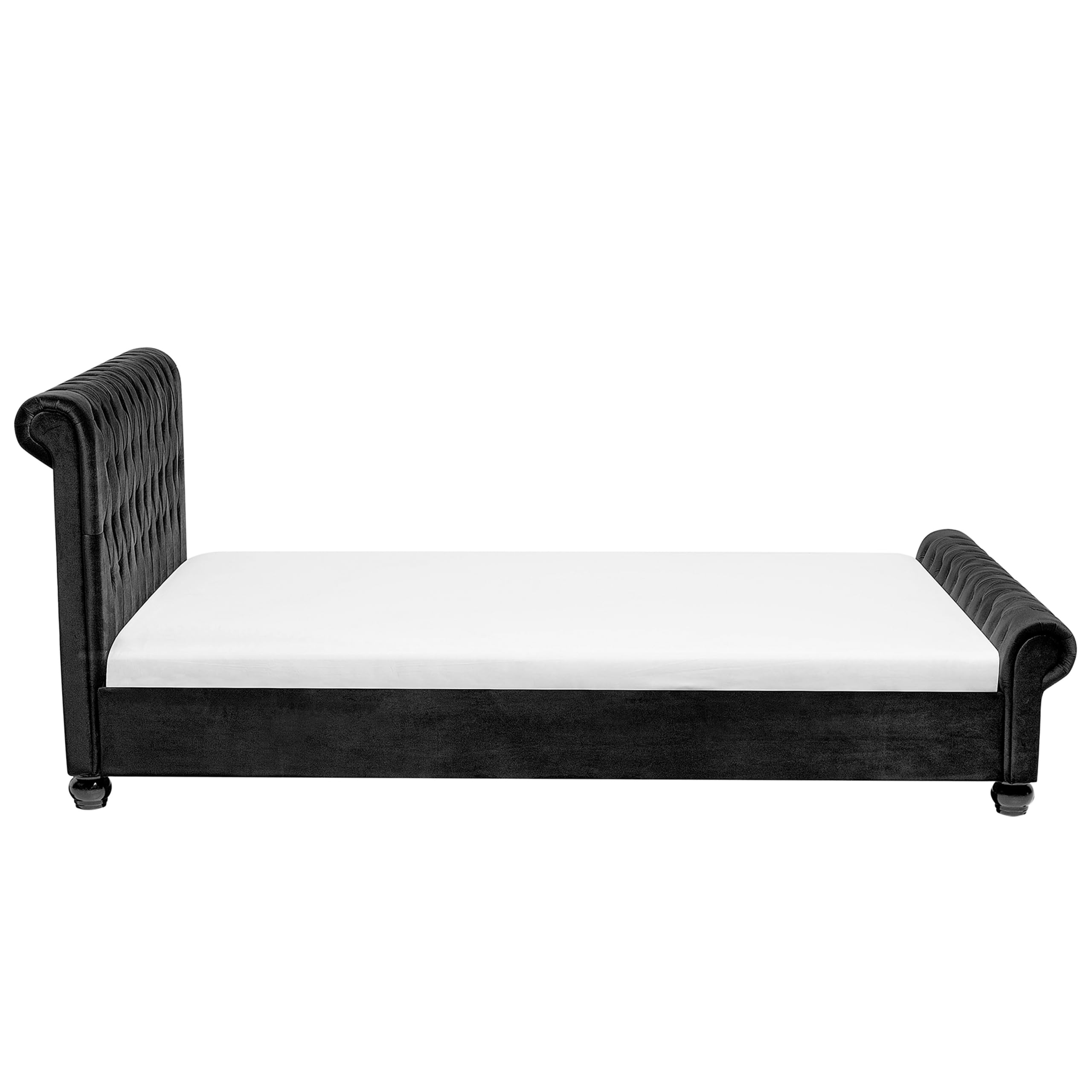beliani-avallon-samtbett-schwarz-180x200-chesterfield image 6