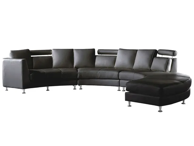 beliani-sofas-rotunde-halbkreis-sofa-schwarz-echtleder image 1