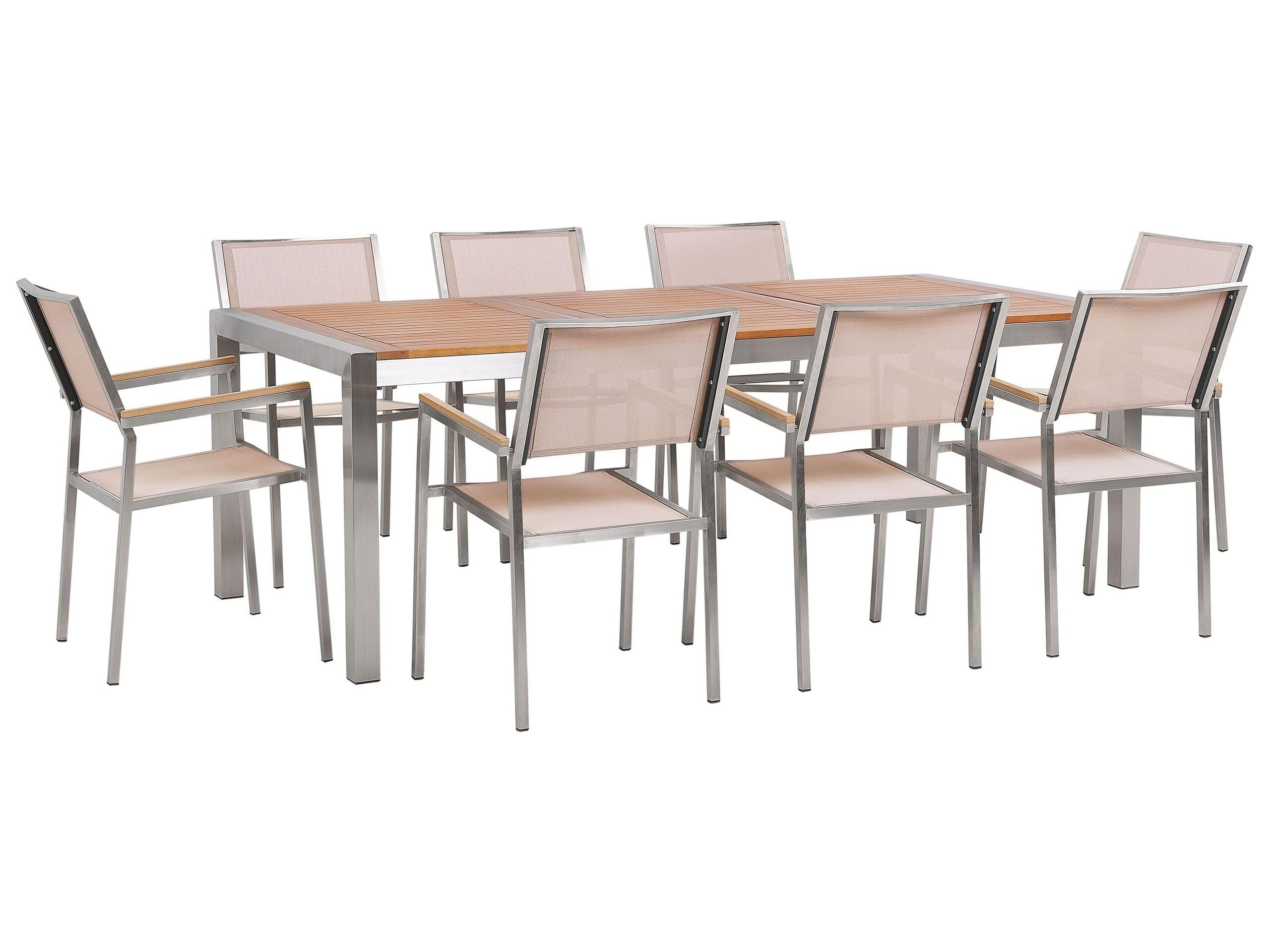 beliani-grosseto-gartenm-bel-set-eukalyptus-beige-8-st-hle-220cm image 1