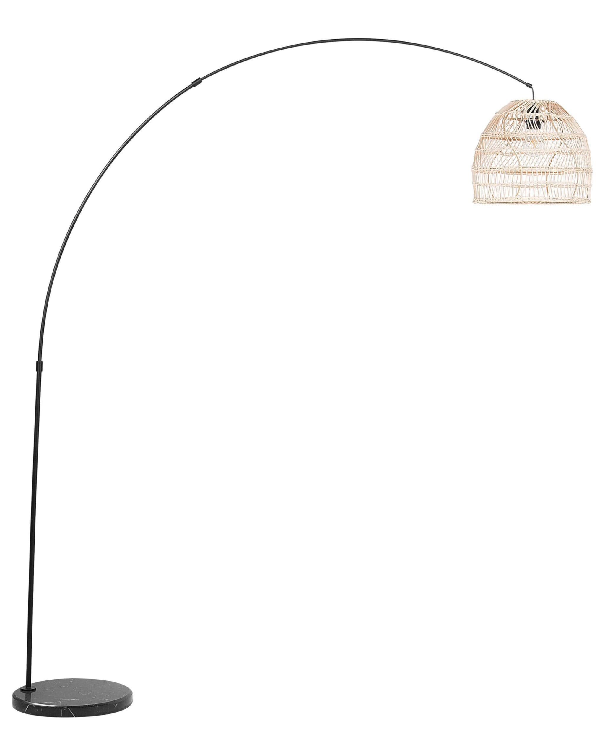 beliani-guaviare-stehleuchte-195-cm-sandbeige-rattan image 1