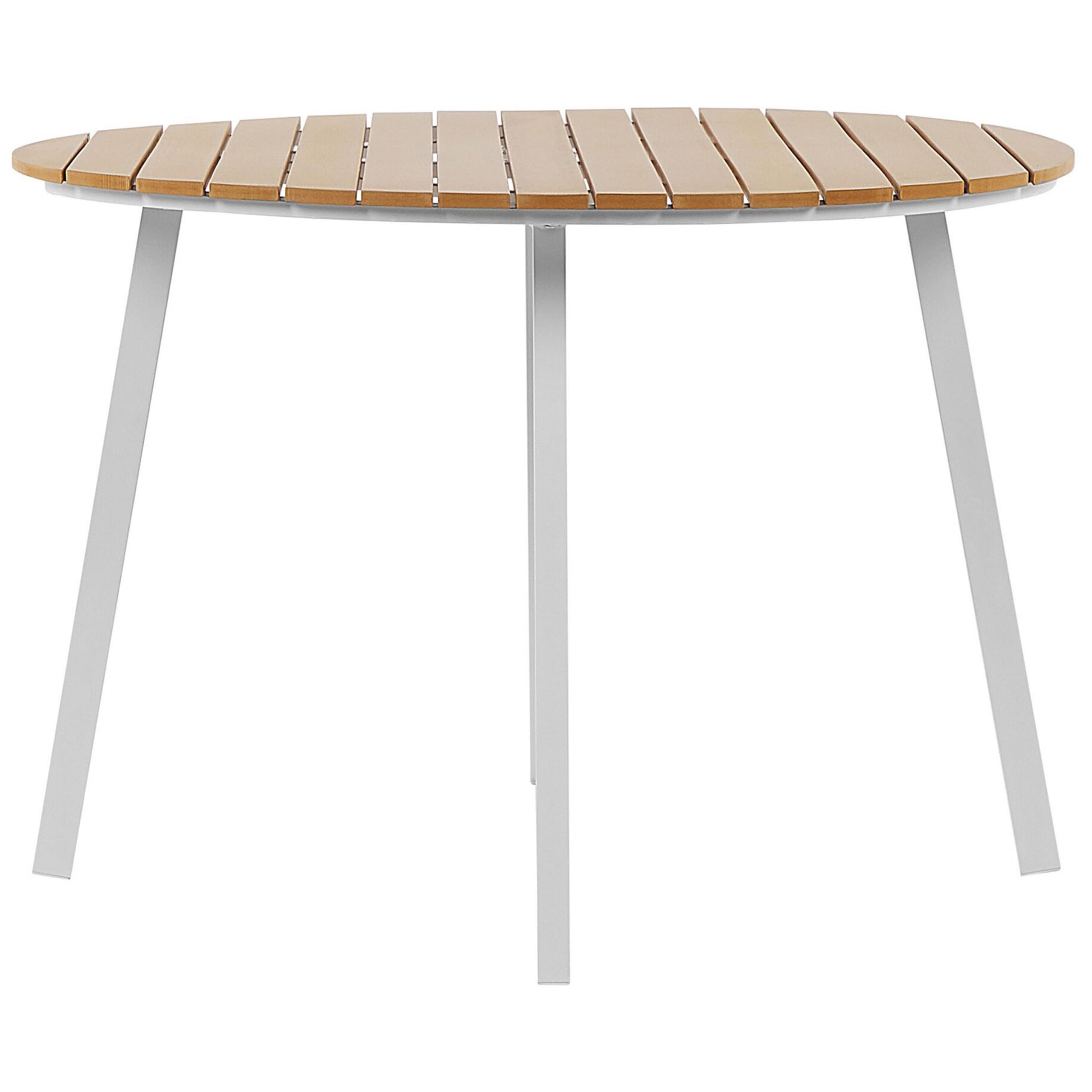 beliani-cavoli-gartentisch-rund-105-cm-wei-holzfarbton-alu image 4