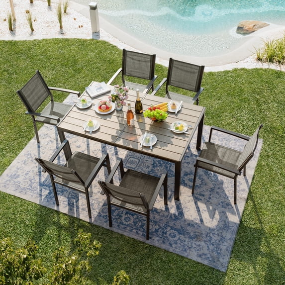 homall-patio-furniture-essgruppe-7-teilig-braun-textilene image 8