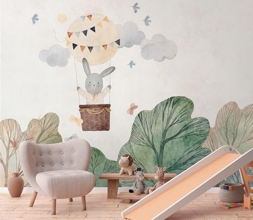 livingwalls-399051-fototapete-kinderzimmer-beige-gr-n-3-71m image 5