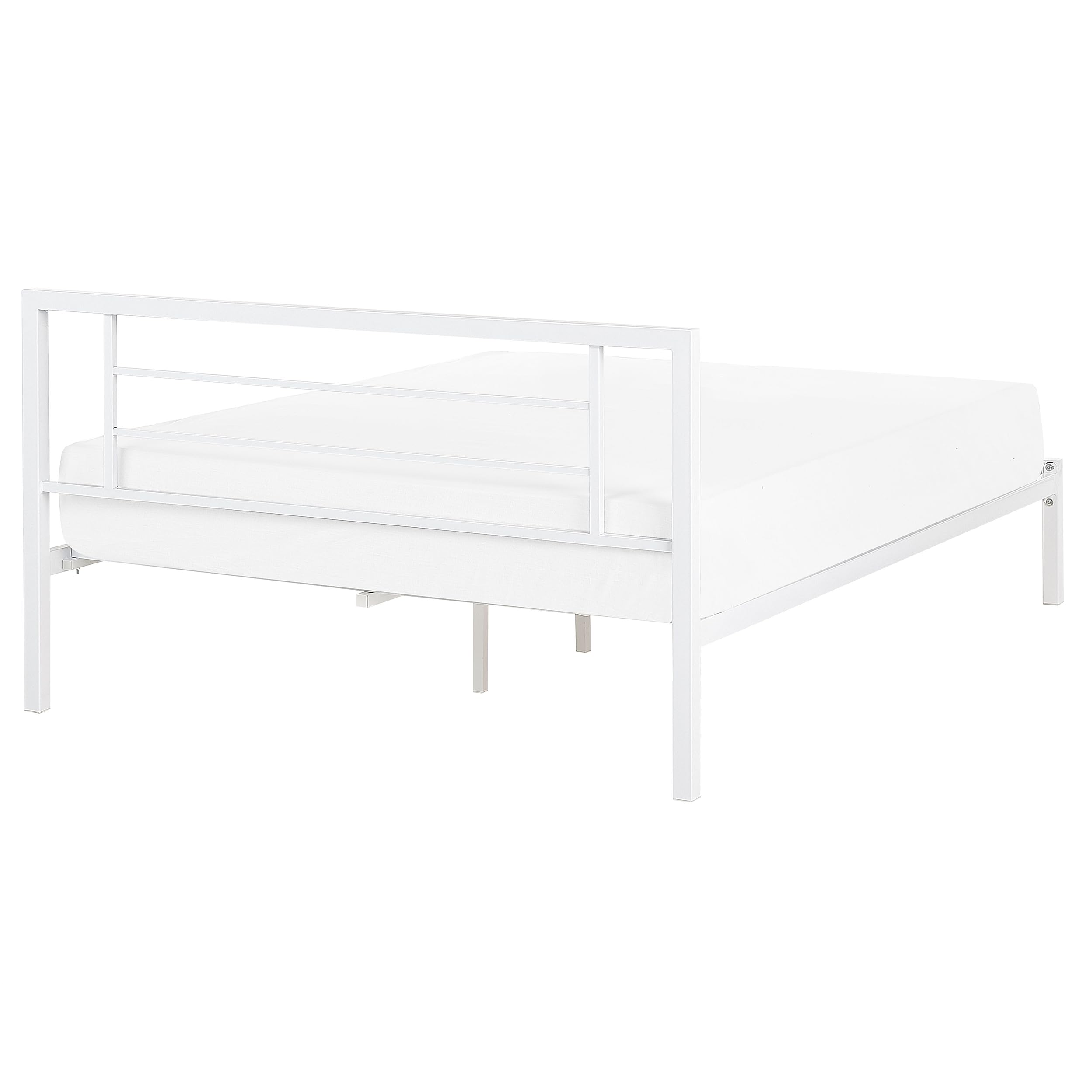 beliani-cusset-metallbett-wei-160x200-cm-lattenrost image 6
