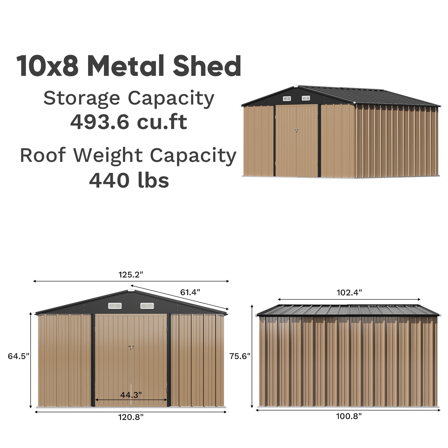 homall-metal-shed-ger-tehaus-metall-braun-10x8-fu image 5