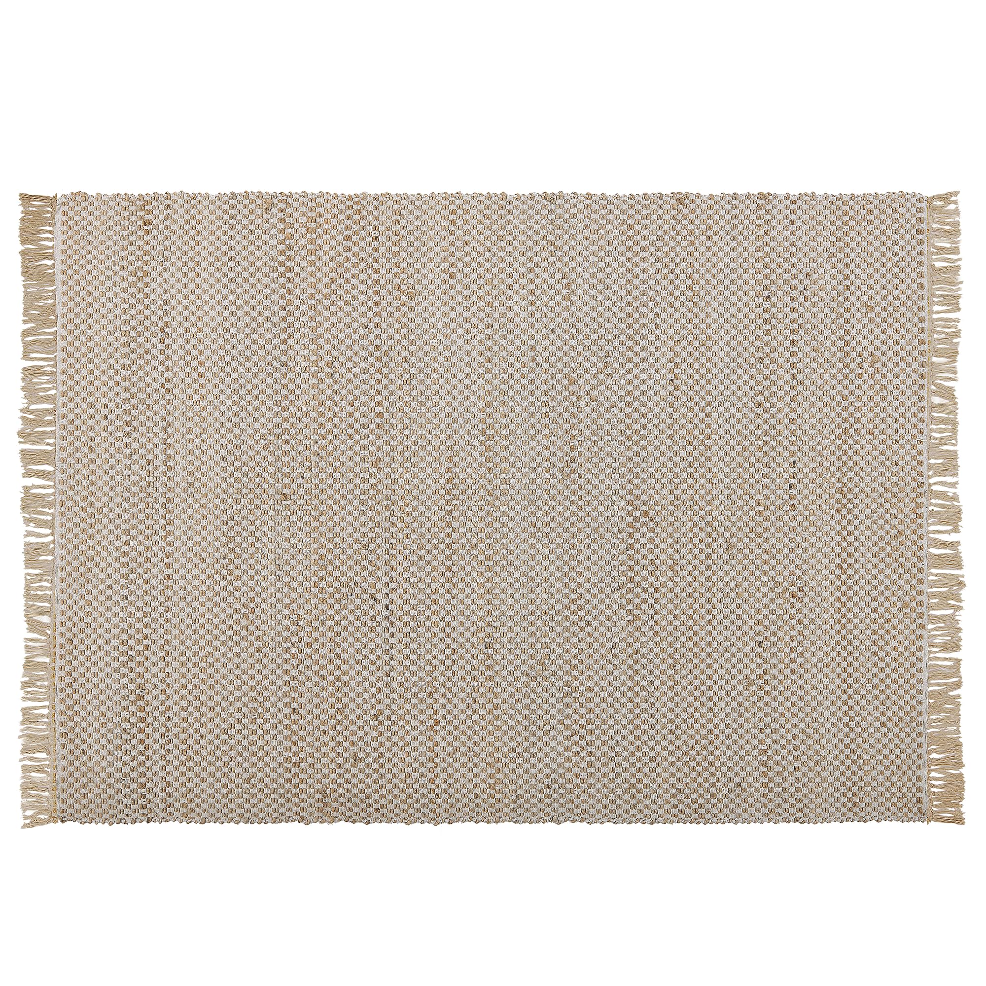 beliani-zerdali-teppich-140x200-beige-jute-fransen image 5