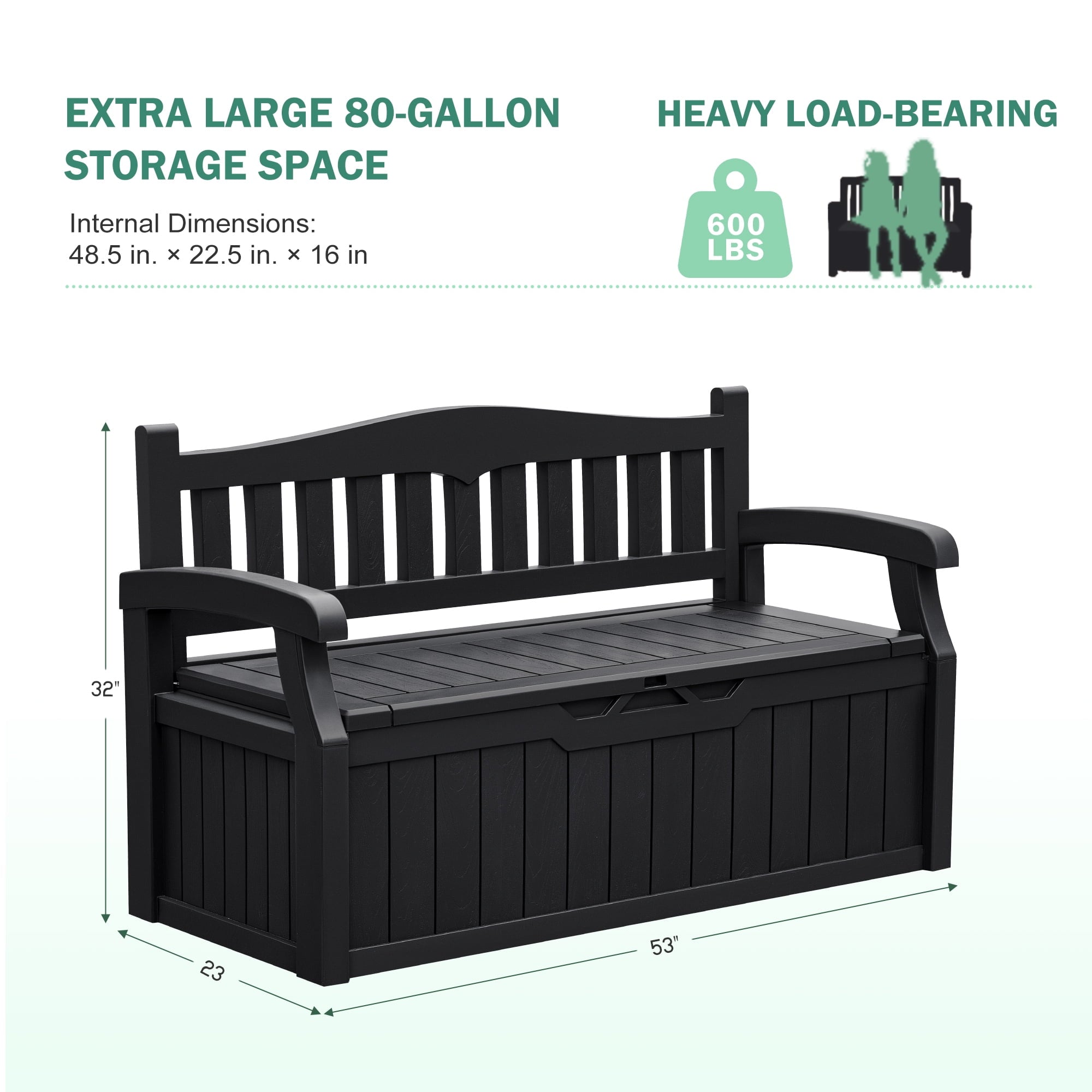 homall-patio-furniture-gartenbox-300l-grau-sitztruhe image 2