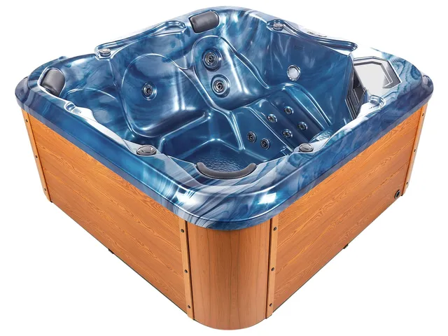 beliani-tularosa-whirlpool-210x210-blau-mit-led-und-massage image 1
