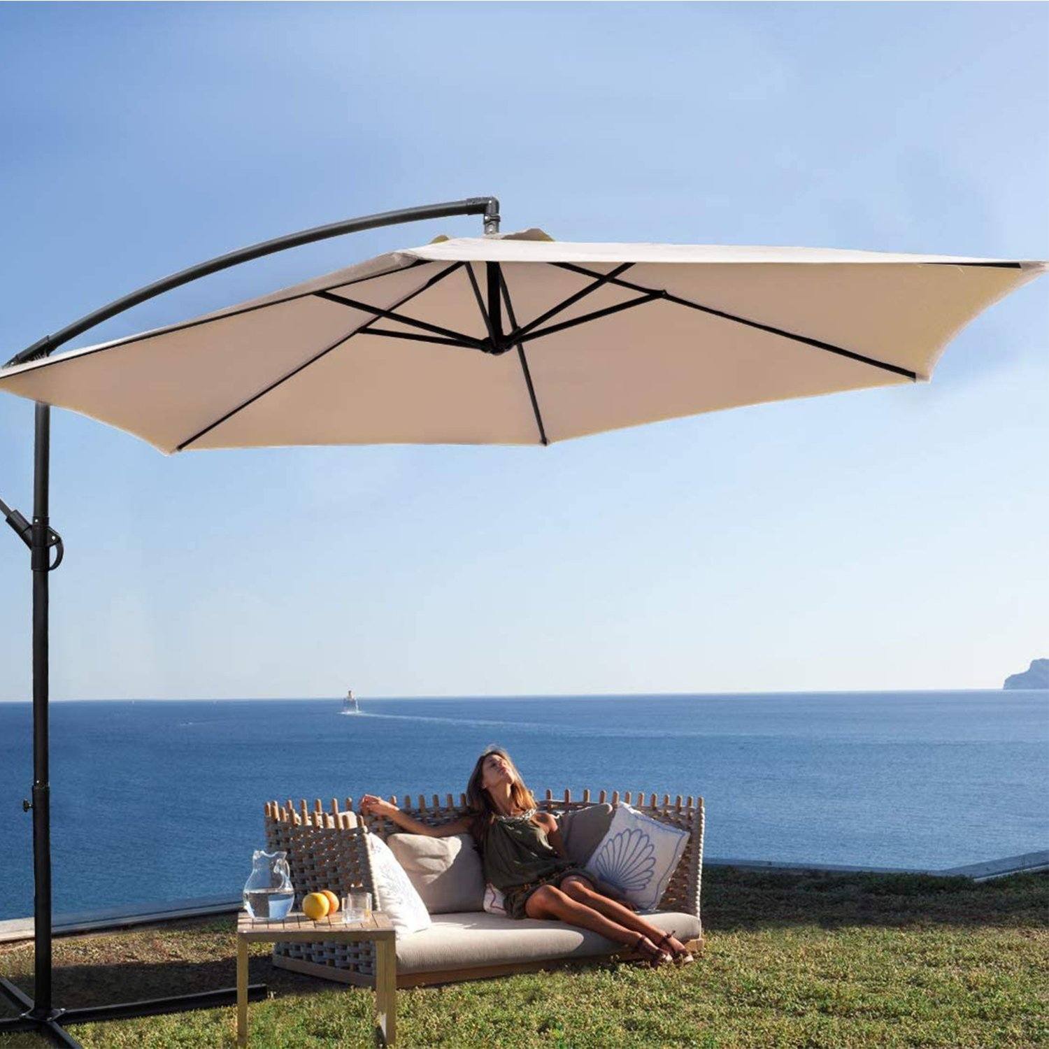 homall-daybed-sonneninsel-rattan-rund-mit-baldachin-garten image 8