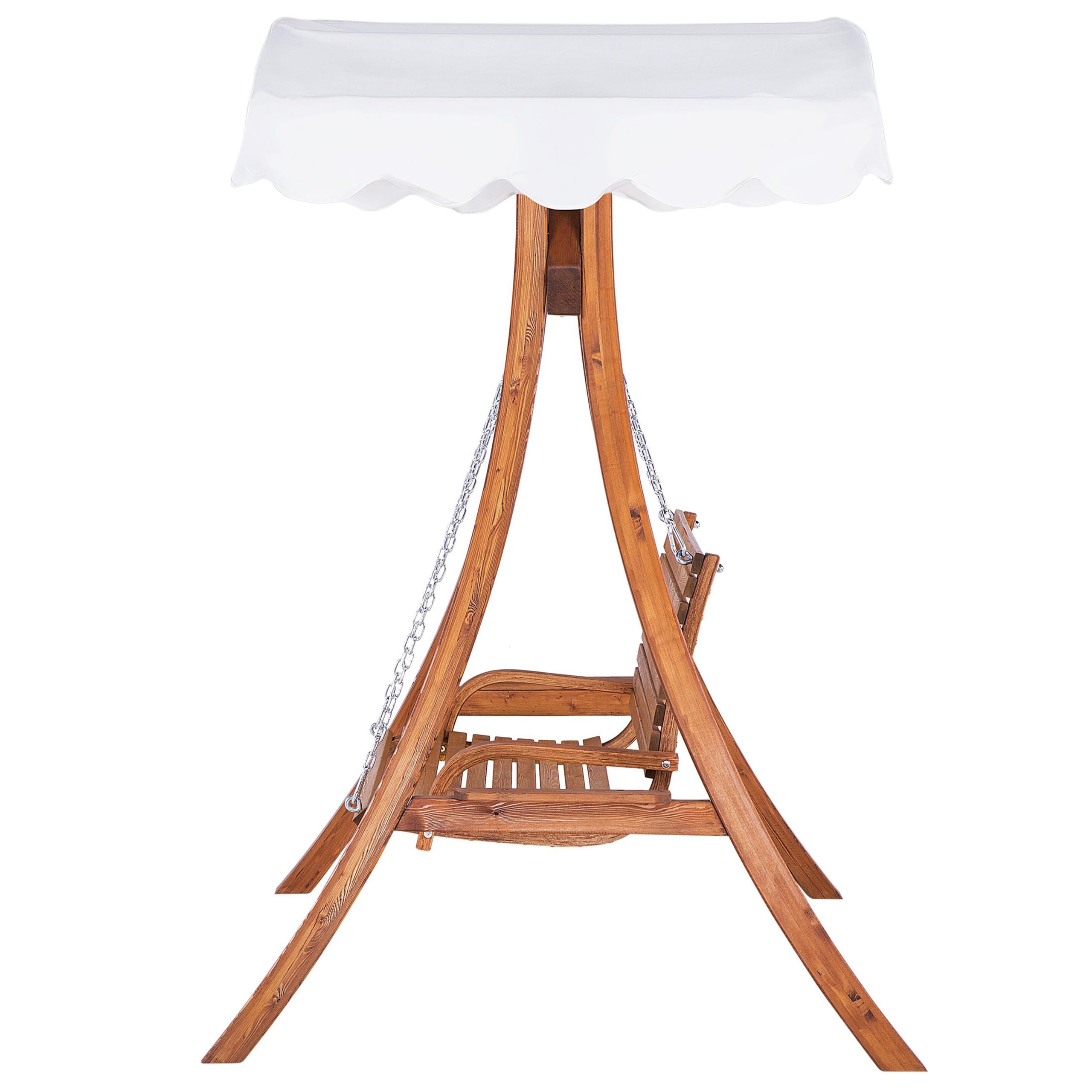 beliani-andria-gartenschaukel-holz-2-personen-beige-dach image 7
