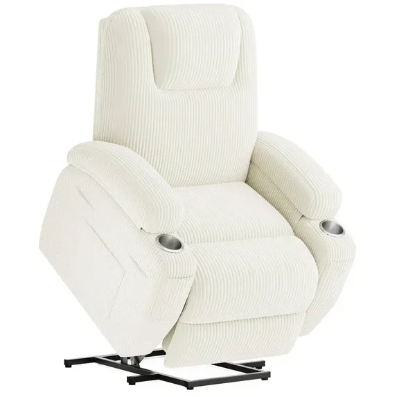 homall-recliner-chair-aufstehsessel-massage-cord-grau image 1