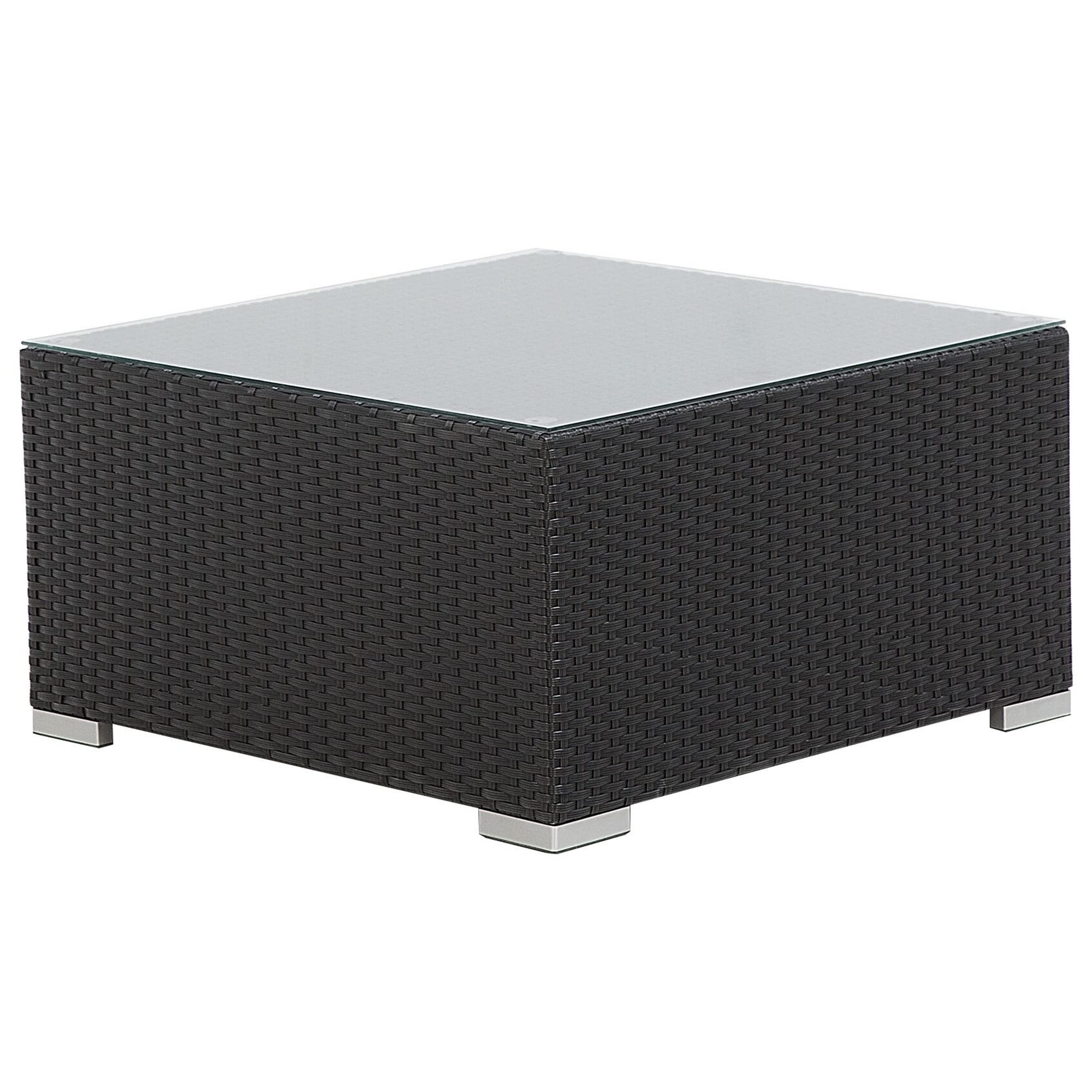 beliani-sano-ii-lounge-set-rattan-schwarz-links-4-sitzer image 8