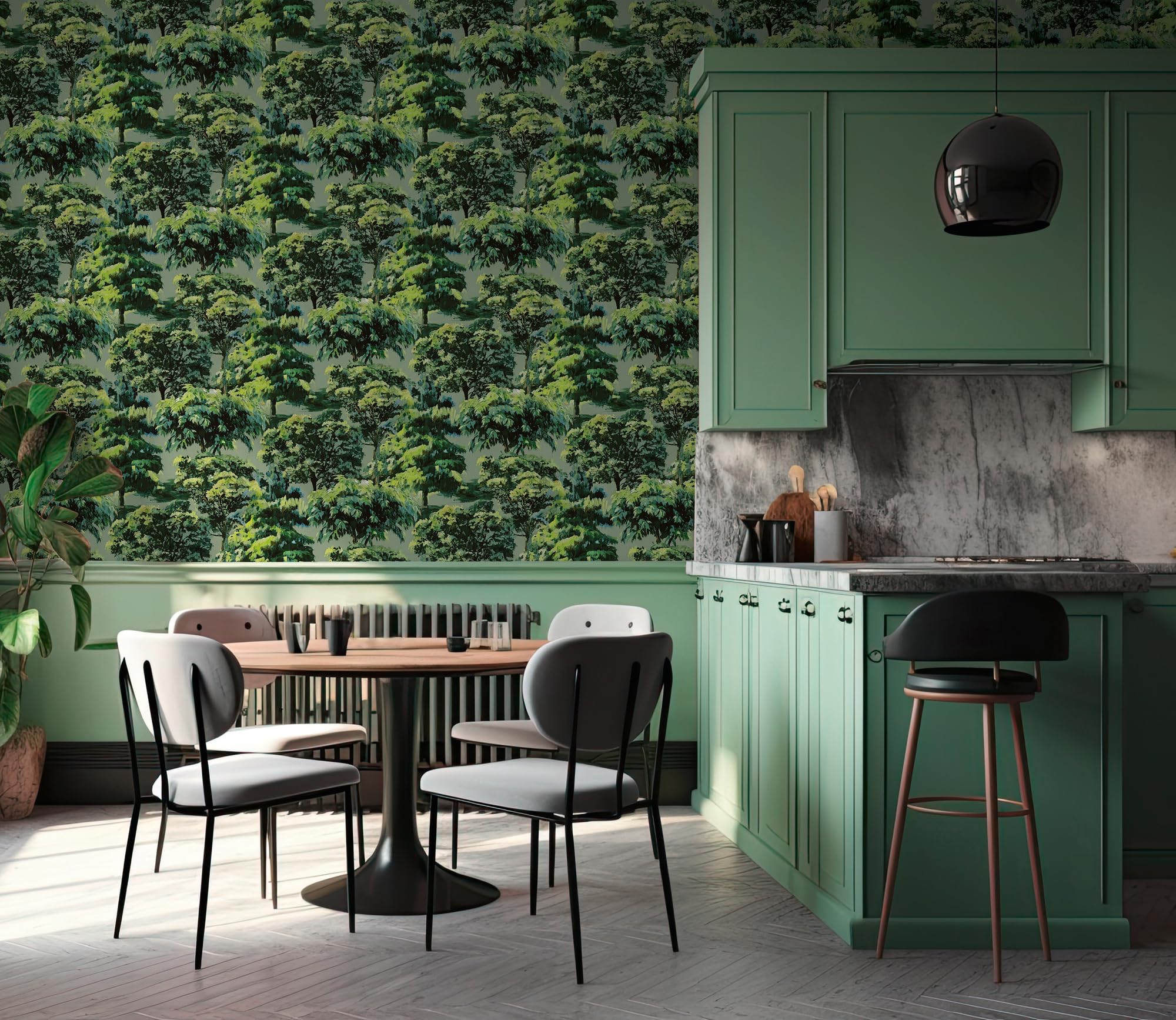 a-s-cr-ation-floral-vliestapete-gr-n-blau-10-05x0-53-m image 2