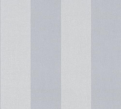 a-s-cr-ation-pure-elegance-vliestapete-streifen-blau-grau-397997 image 7