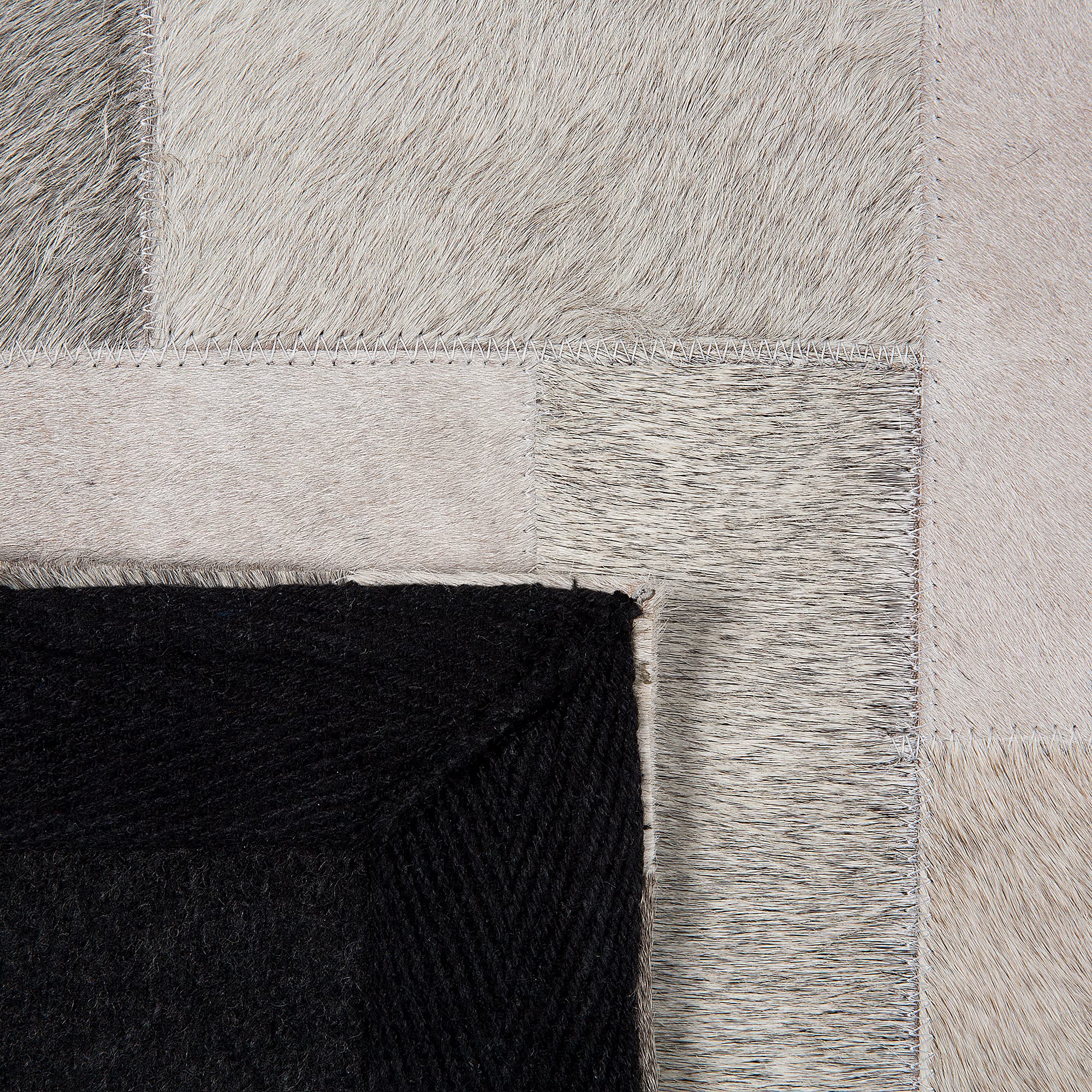 beliani-korfez-echtleder-teppich-140x200-cm-grau-beige image 5