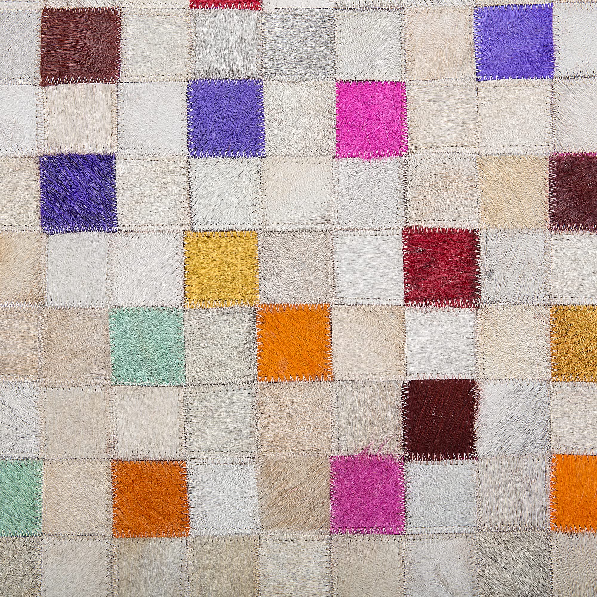 beliani-advan-teppich-140x200-bunt-leder-mosaik-muster image 4