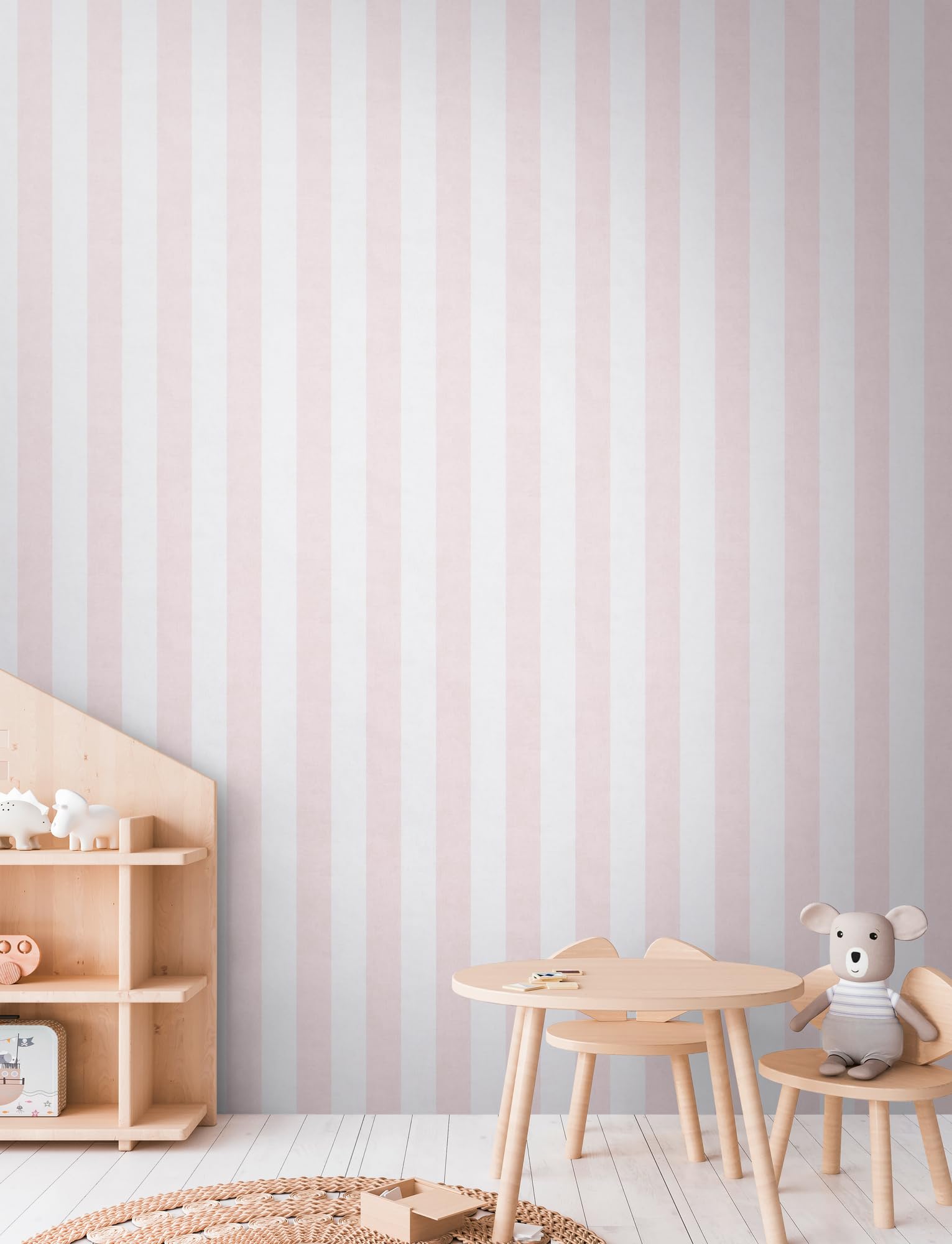 a-s-cr-ation-lilly-luis-streifentapete-creme-rosa image 2